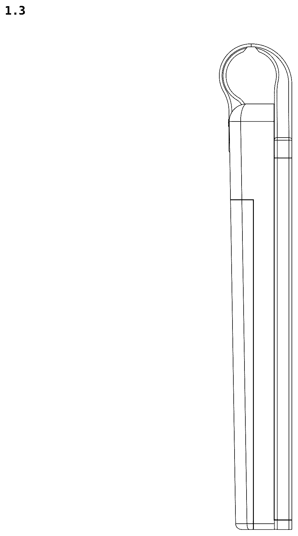 Patent USD1077049 Figure 3 – Electronic shelf label