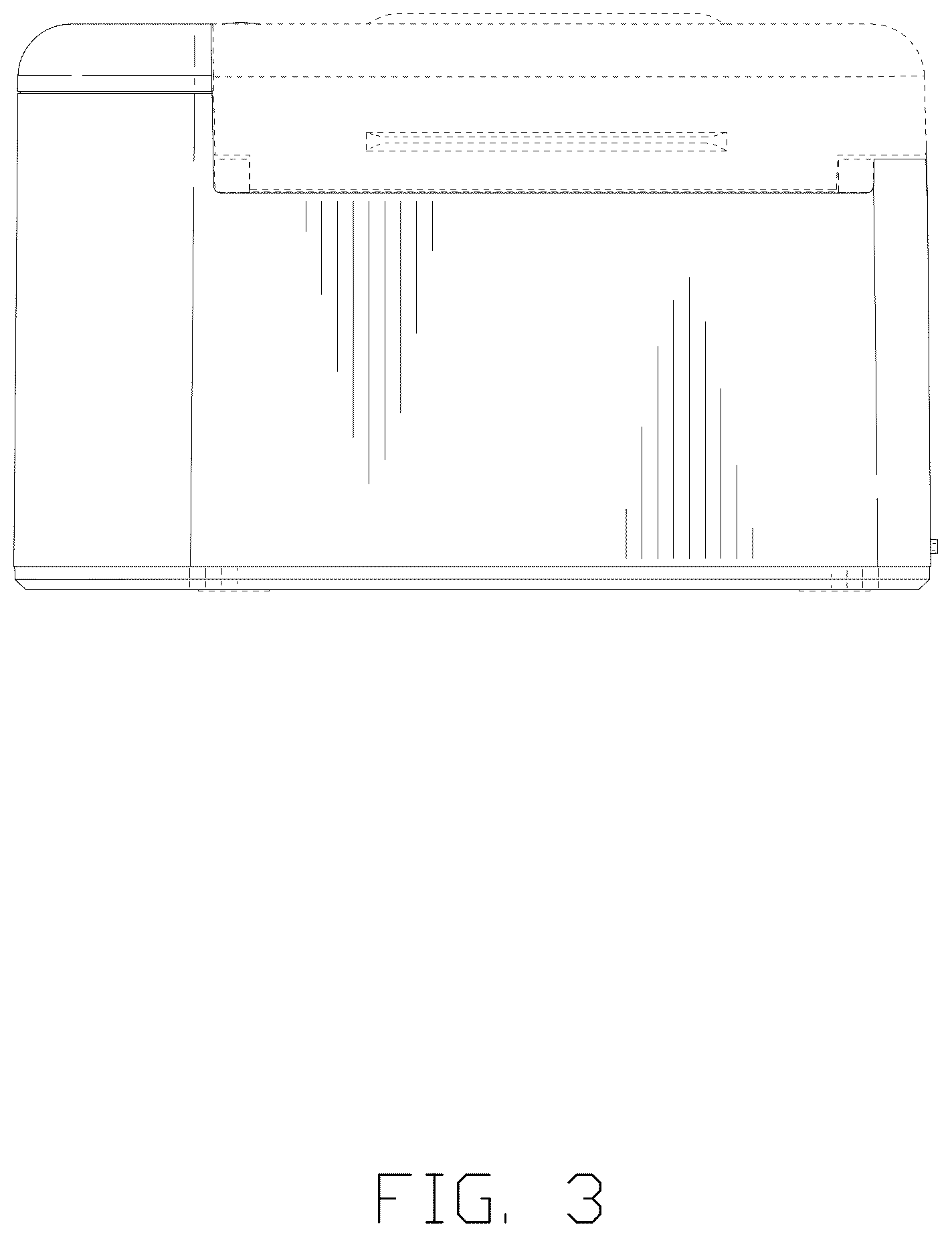 Patent USD1077056 Figure 3 – Card shuffling machine