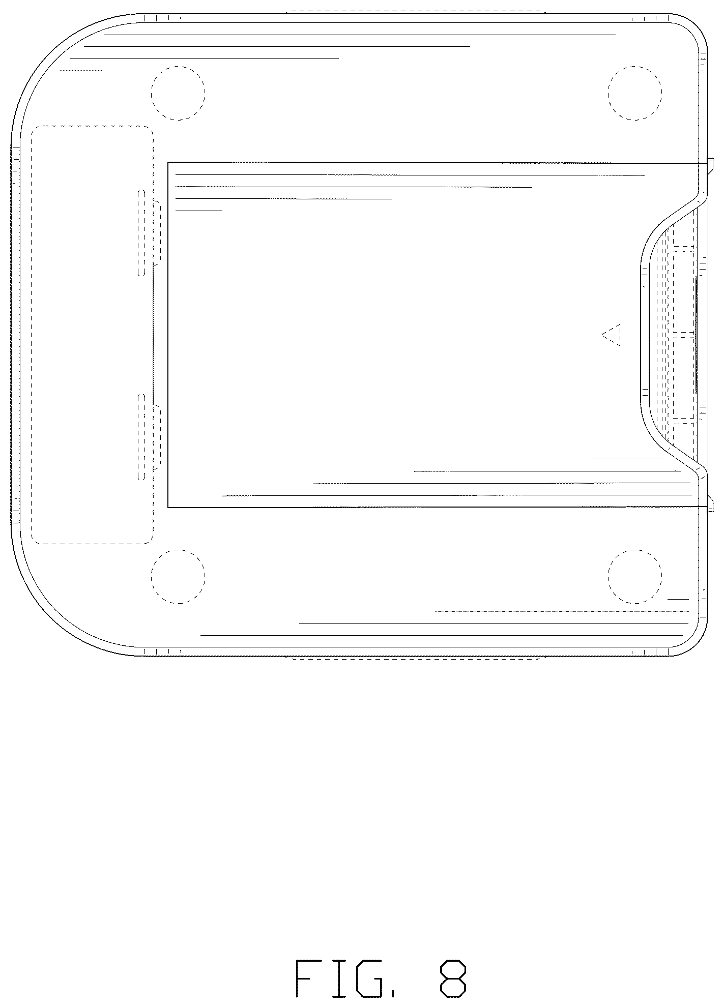 Patent USD1077056 Figure 8 – Card shuffling machine
