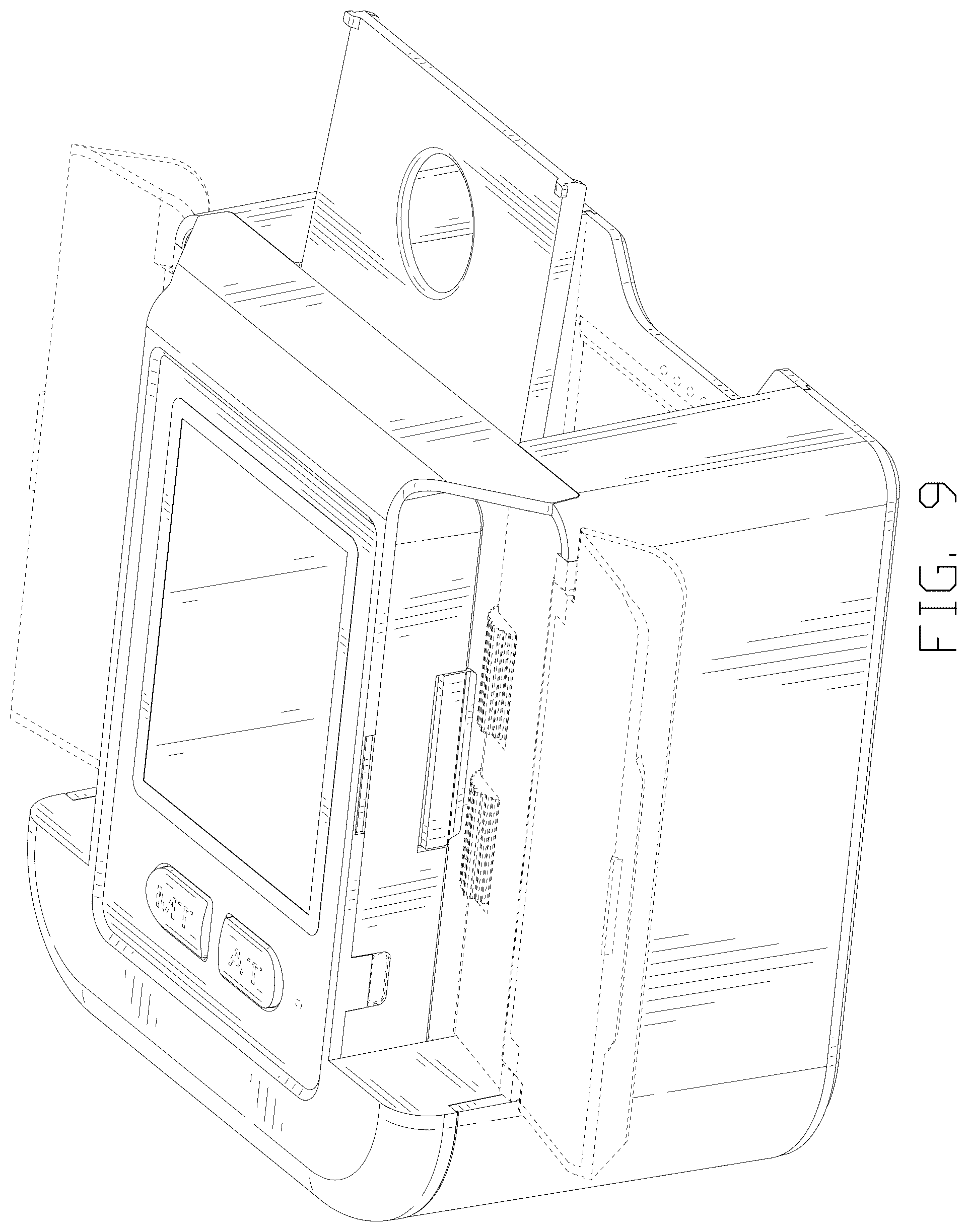 Patent USD1077056 Figure 9 – Card shuffling machine