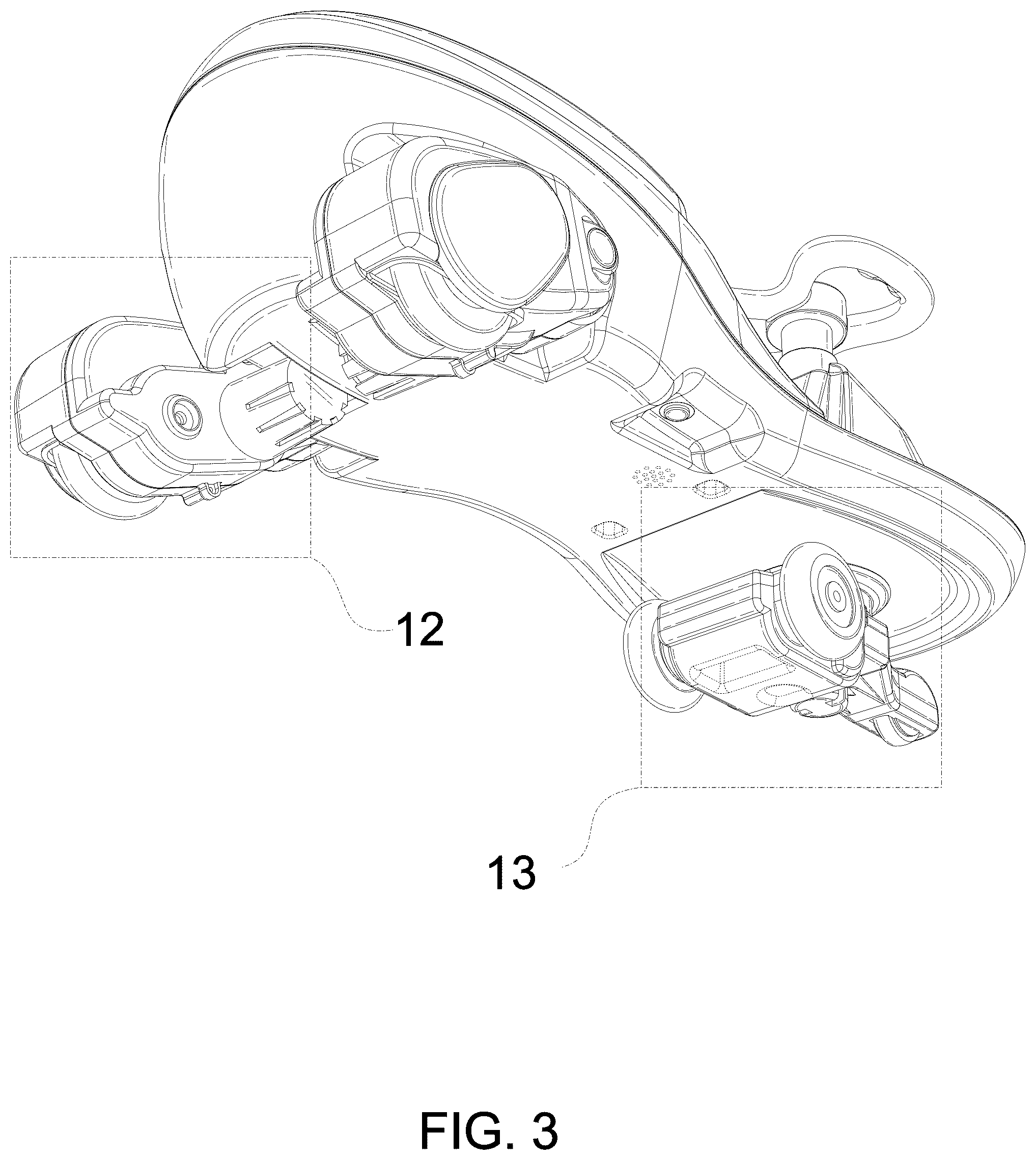 Patent USD1077062 Figure 3 – Swing car