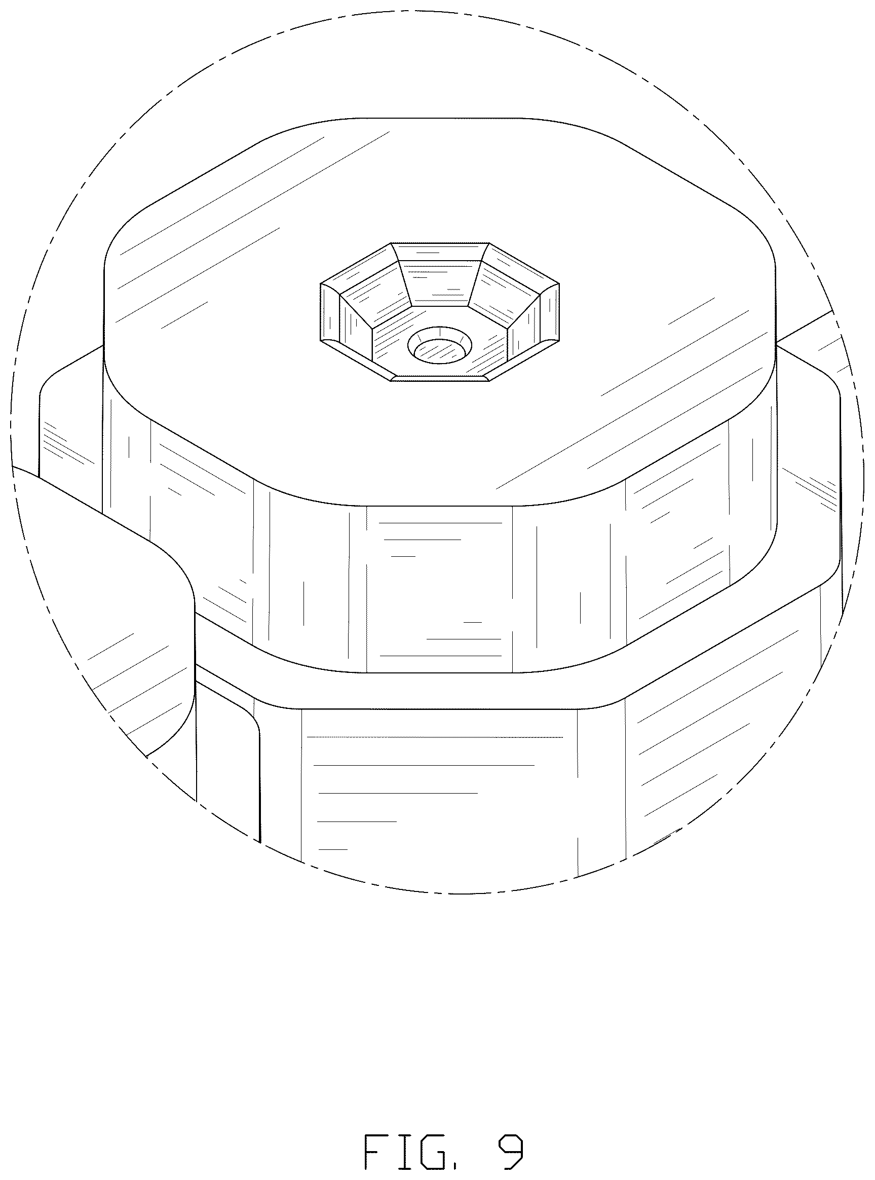 Patent USD1077072 Figure 9 – Octagon puzzle blocks assembly