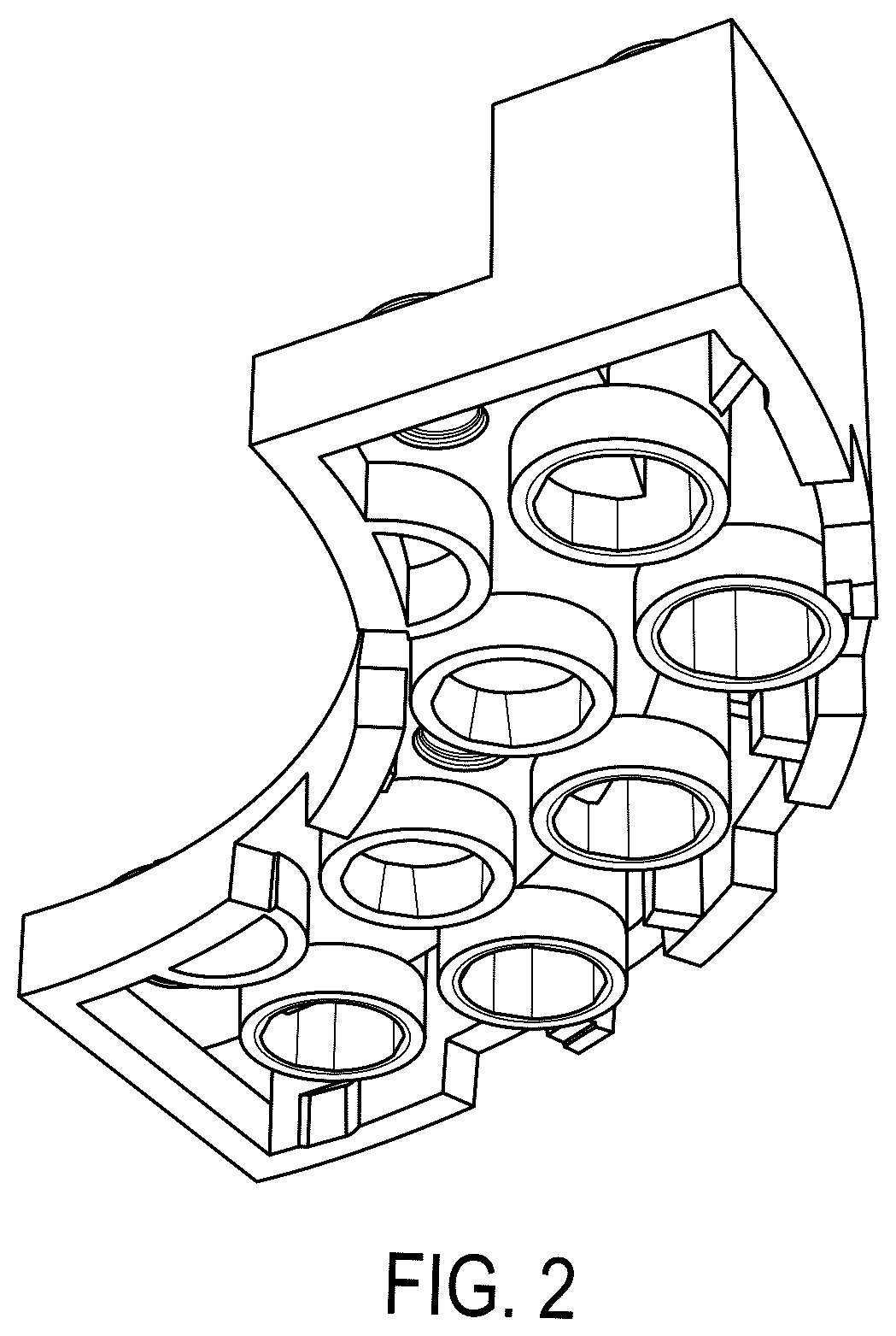Patent USD1077073 Figure 2 – Arced toy brick