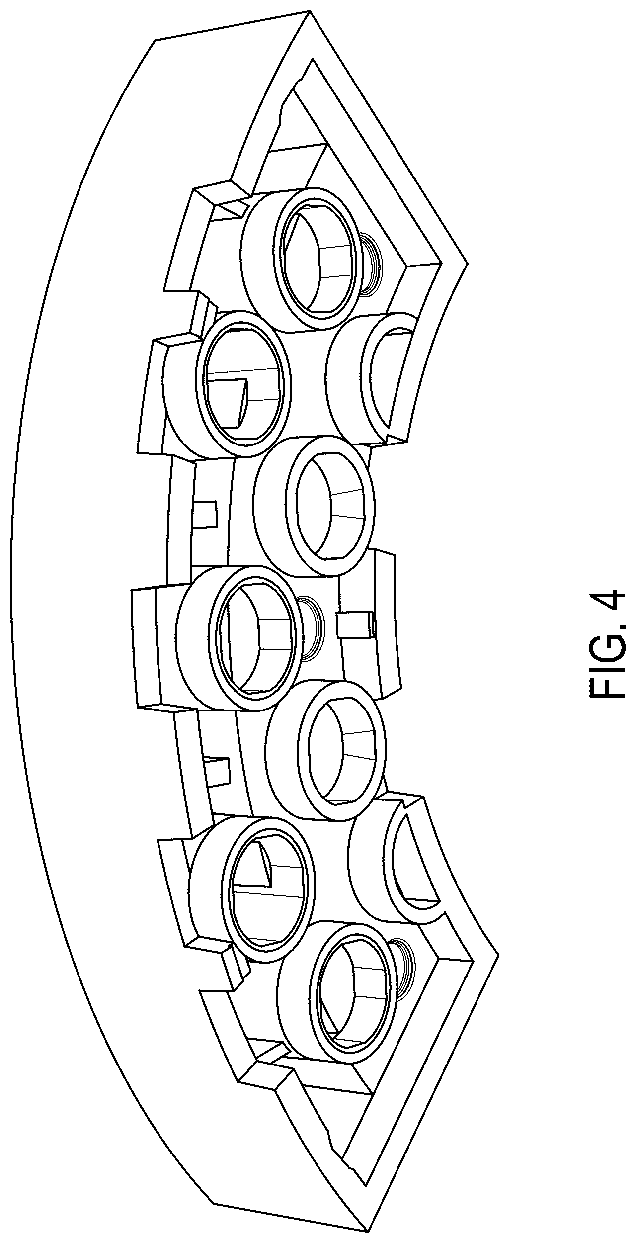 Patent USD1077073 Figure 4 – Arced toy brick