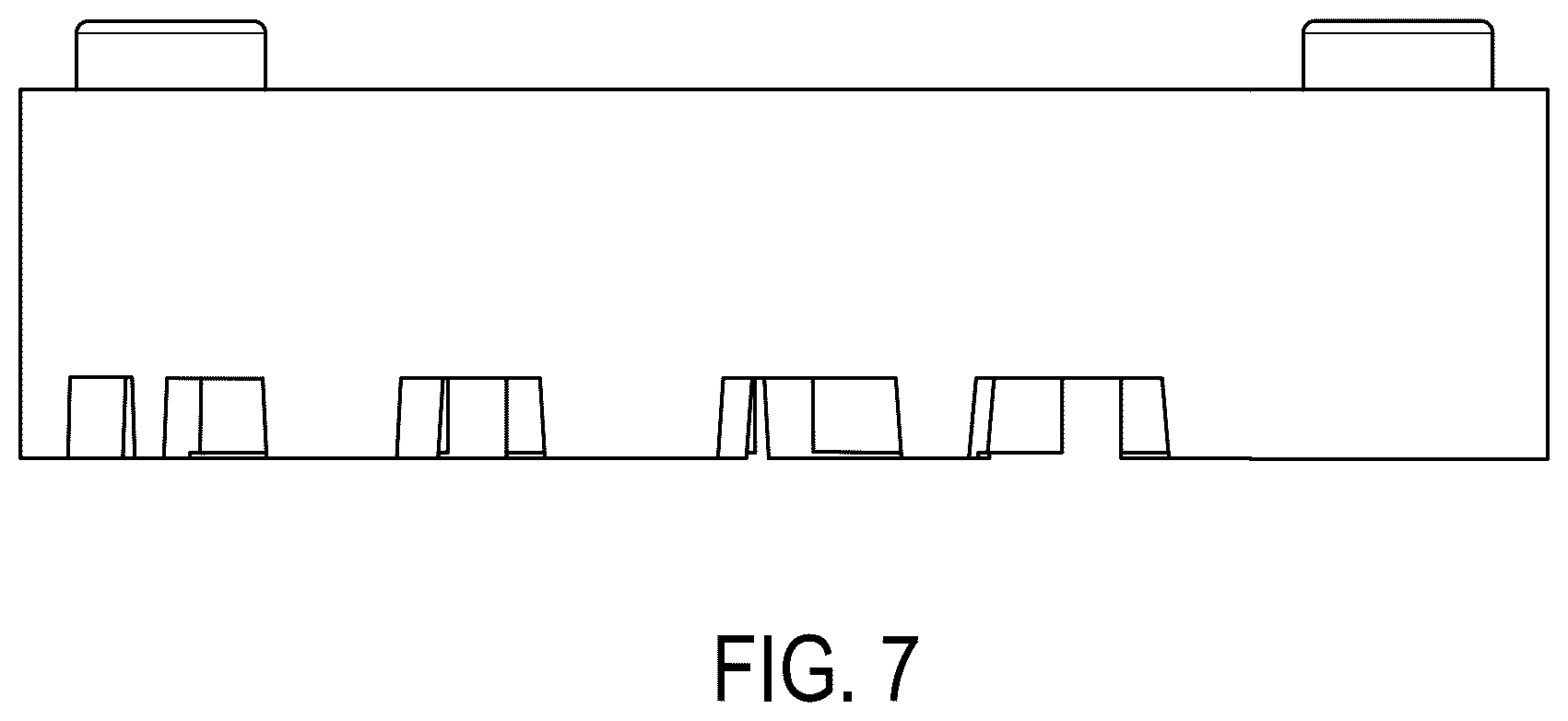 Patent USD1077073 Figure 7 – Arced toy brick