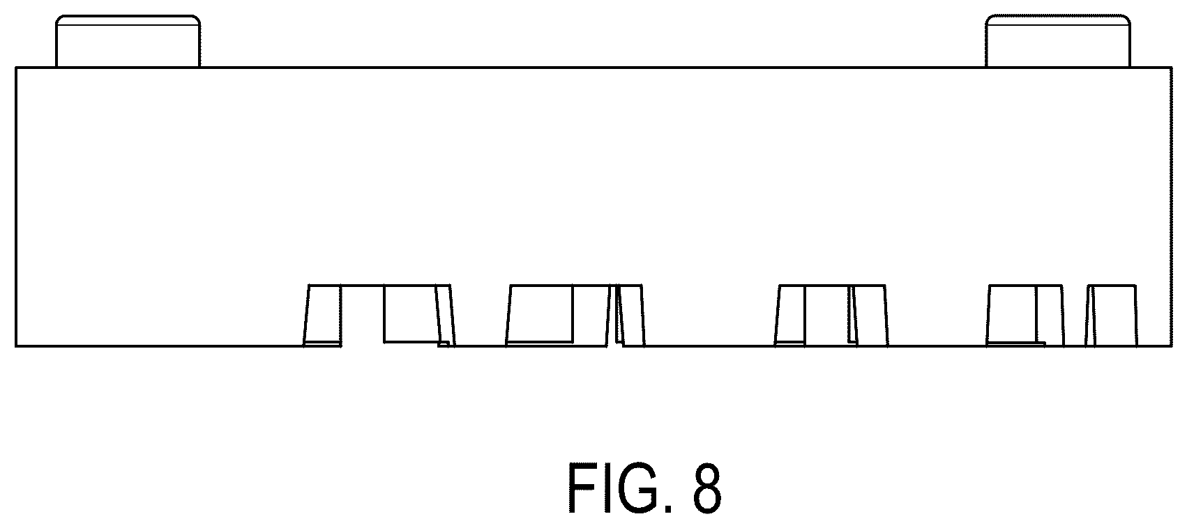 Patent USD1077073 Figure 8 – Arced toy brick