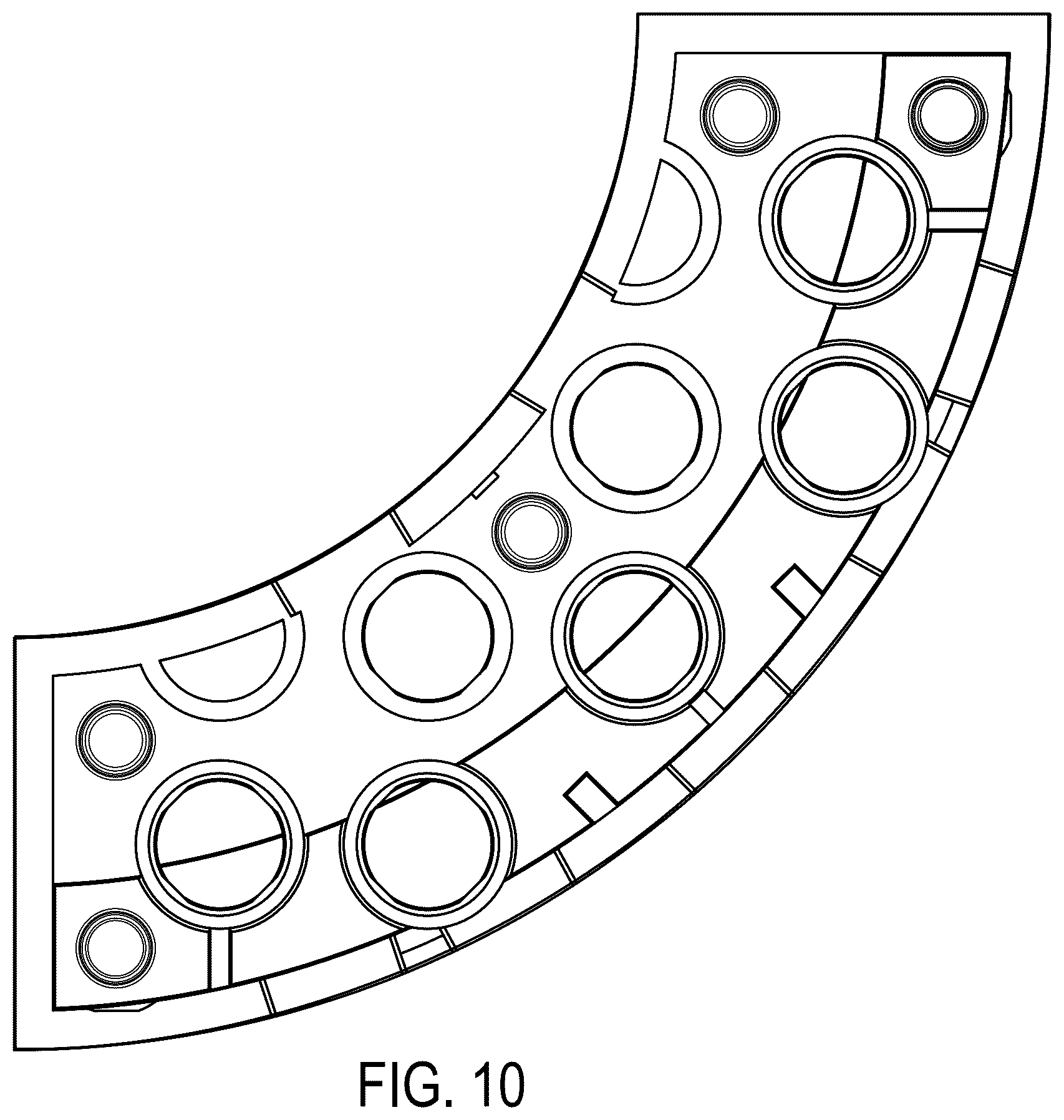 Patent USD1077073 Figure 10 – Arced toy brick