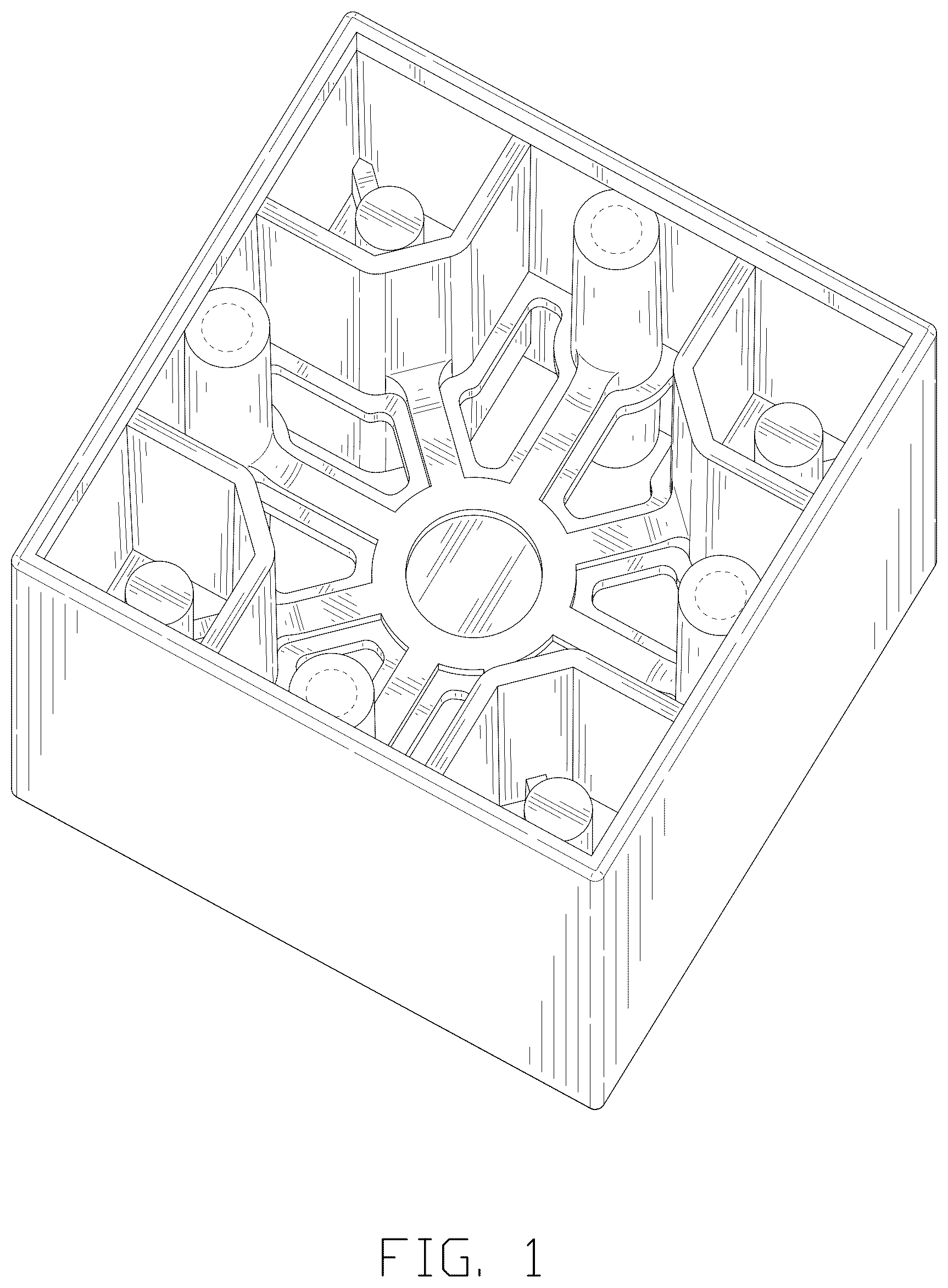 Patent USD1077074 Figure 1 – Magnetic building block
