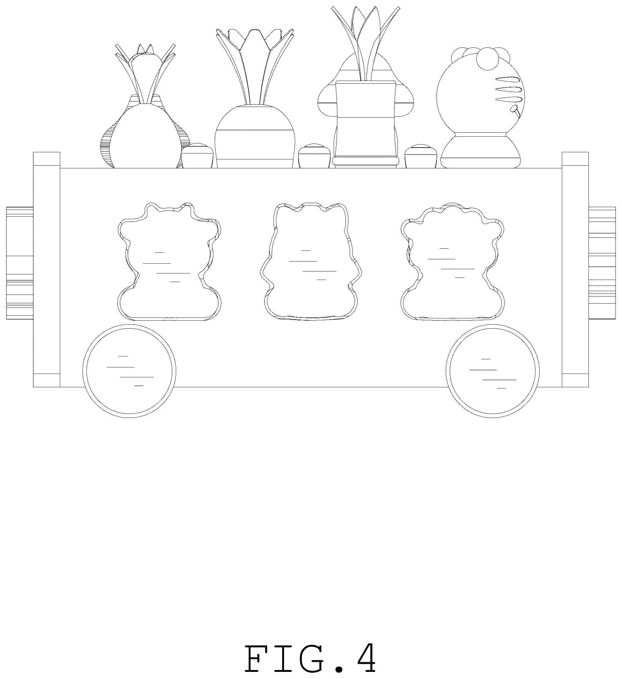 Patent USD1077075 Figure 4 – Toy car
