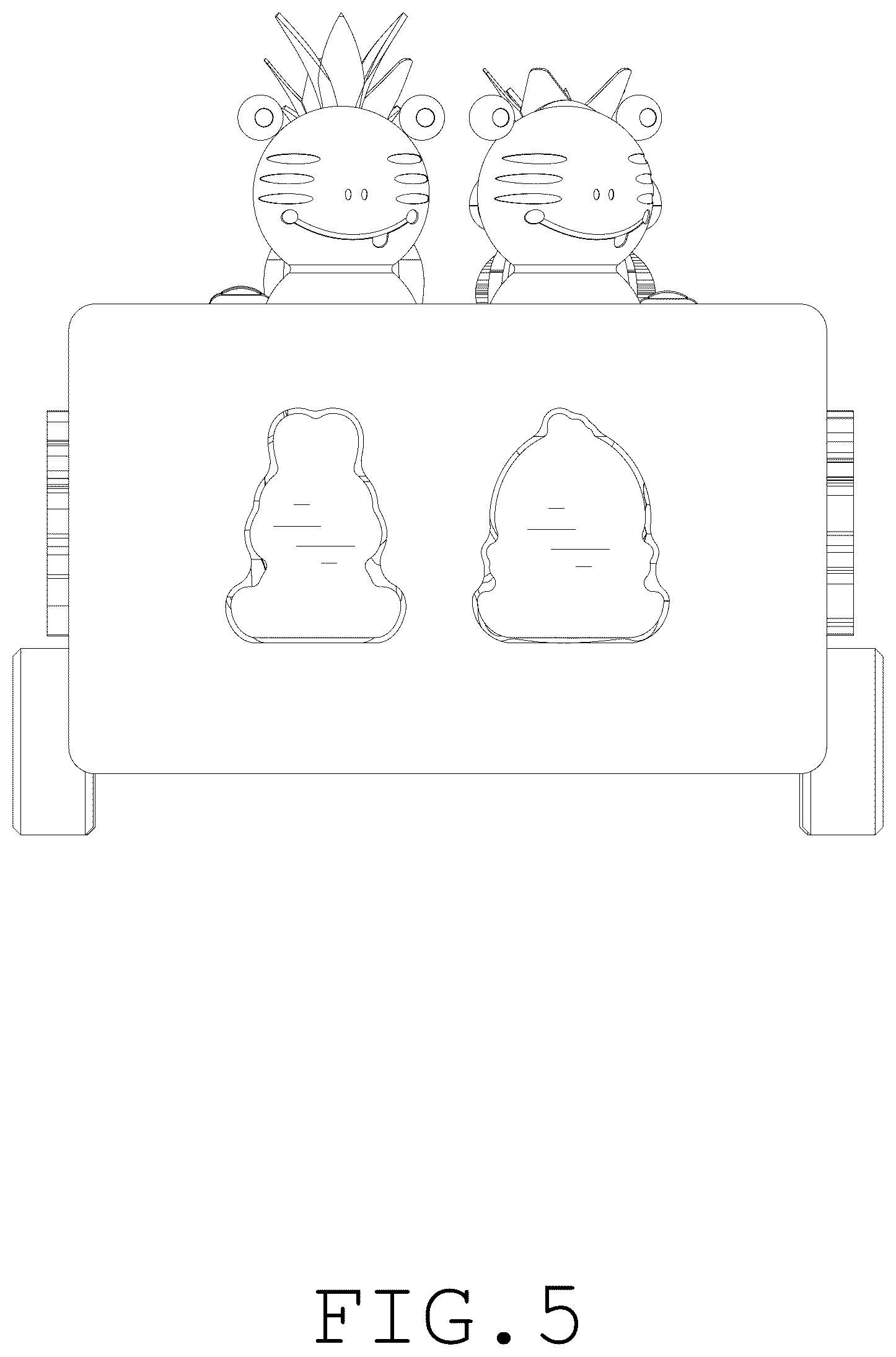Patent USD1077075 Figure 5 – Toy car