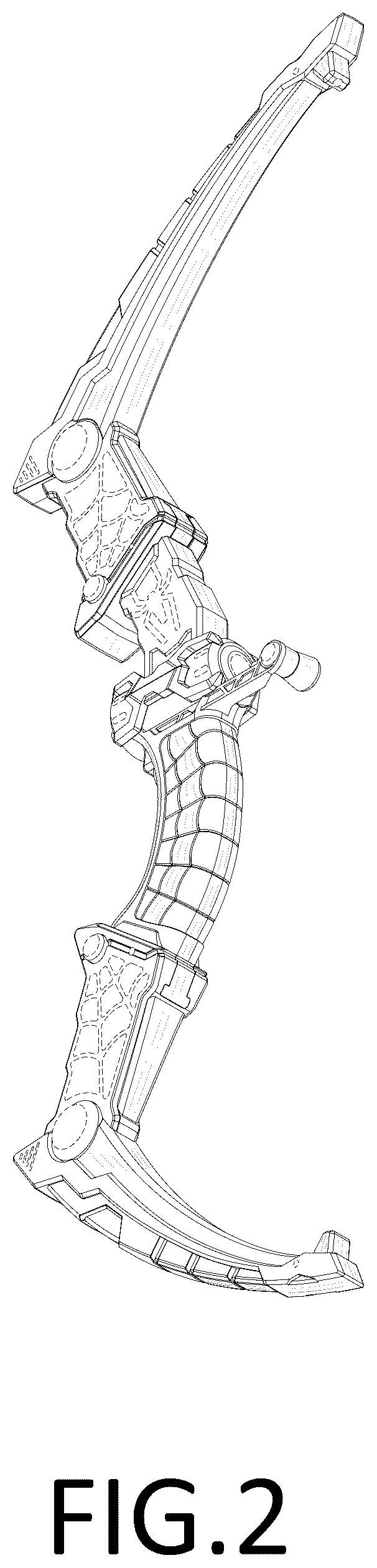 Patent USD1077079 Figure 2 – Toy bow