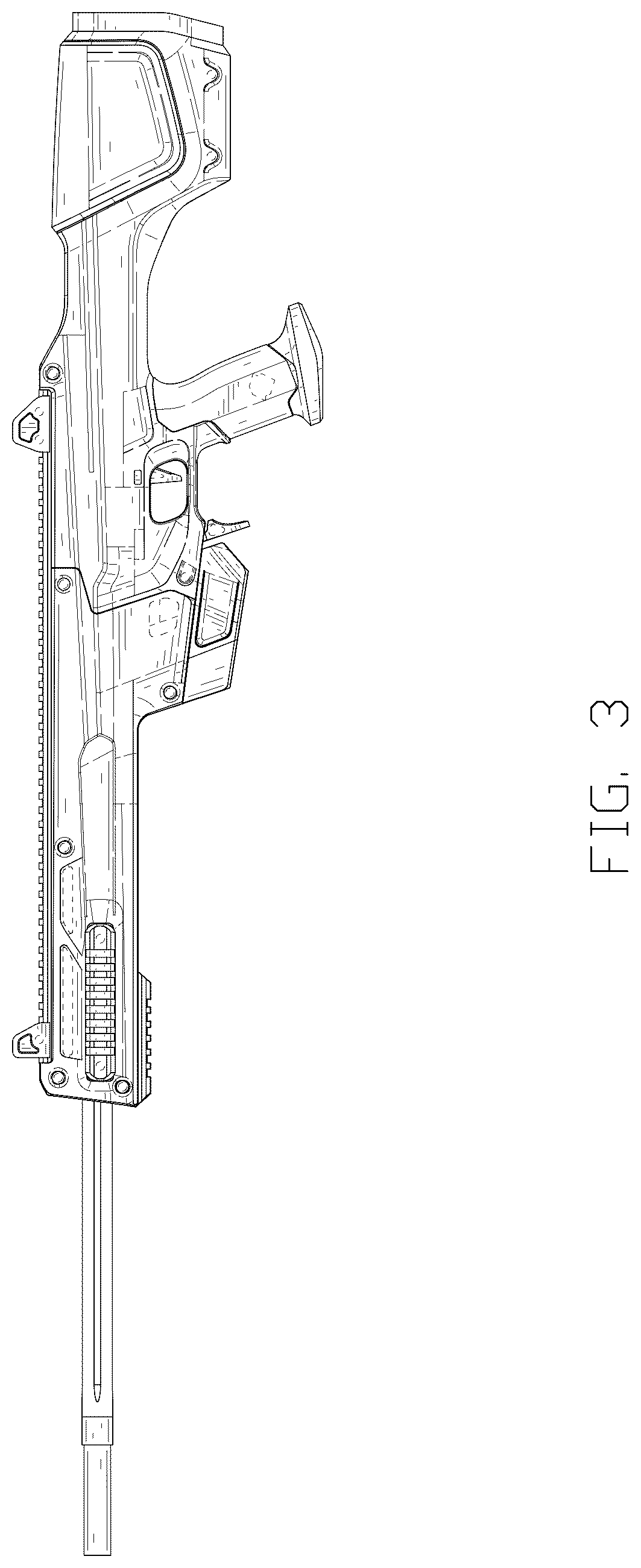 Patent USD1077080 Figure 3 – Toy gun