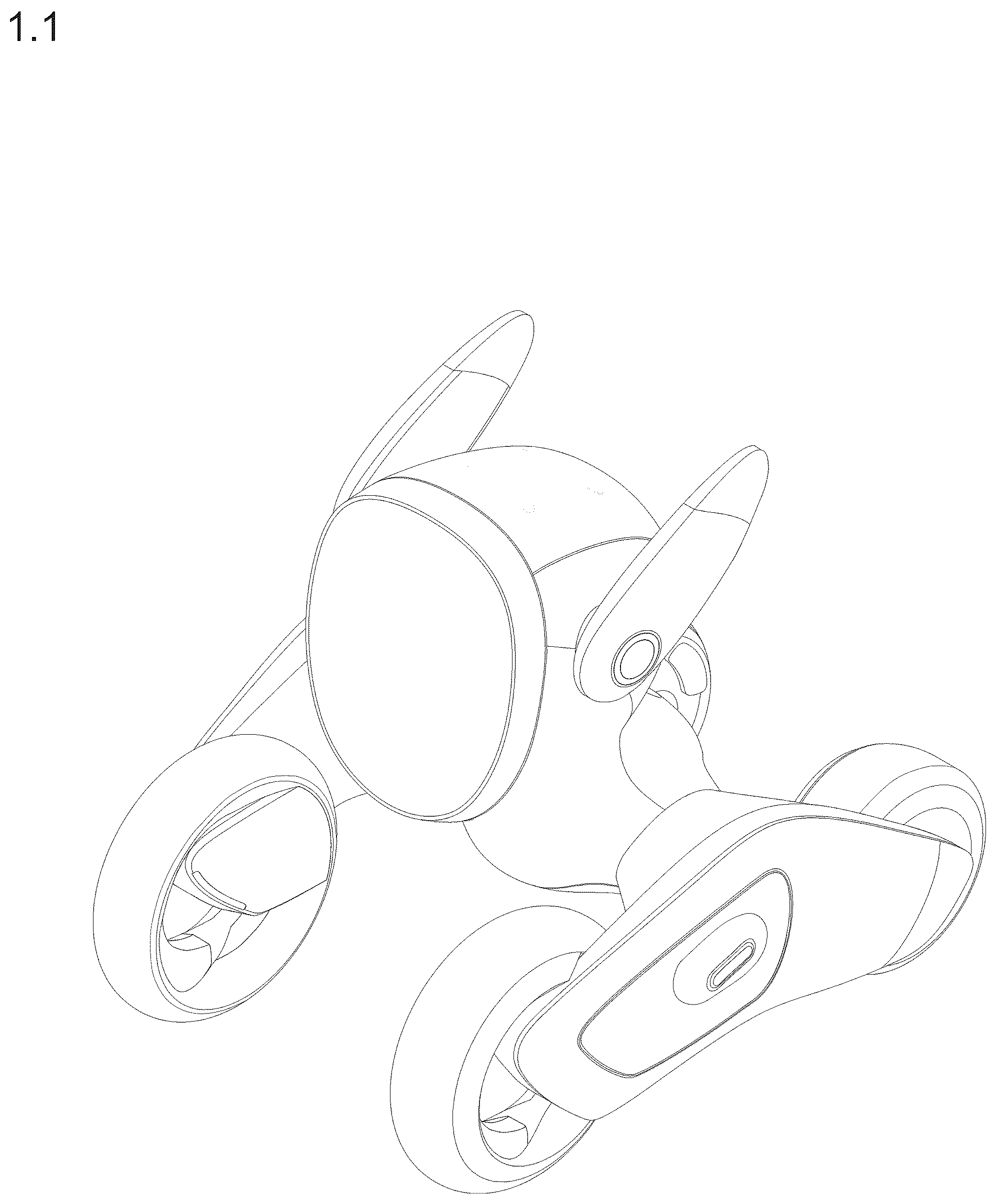 Patent USD1077083 — Robot toy — Figure 1