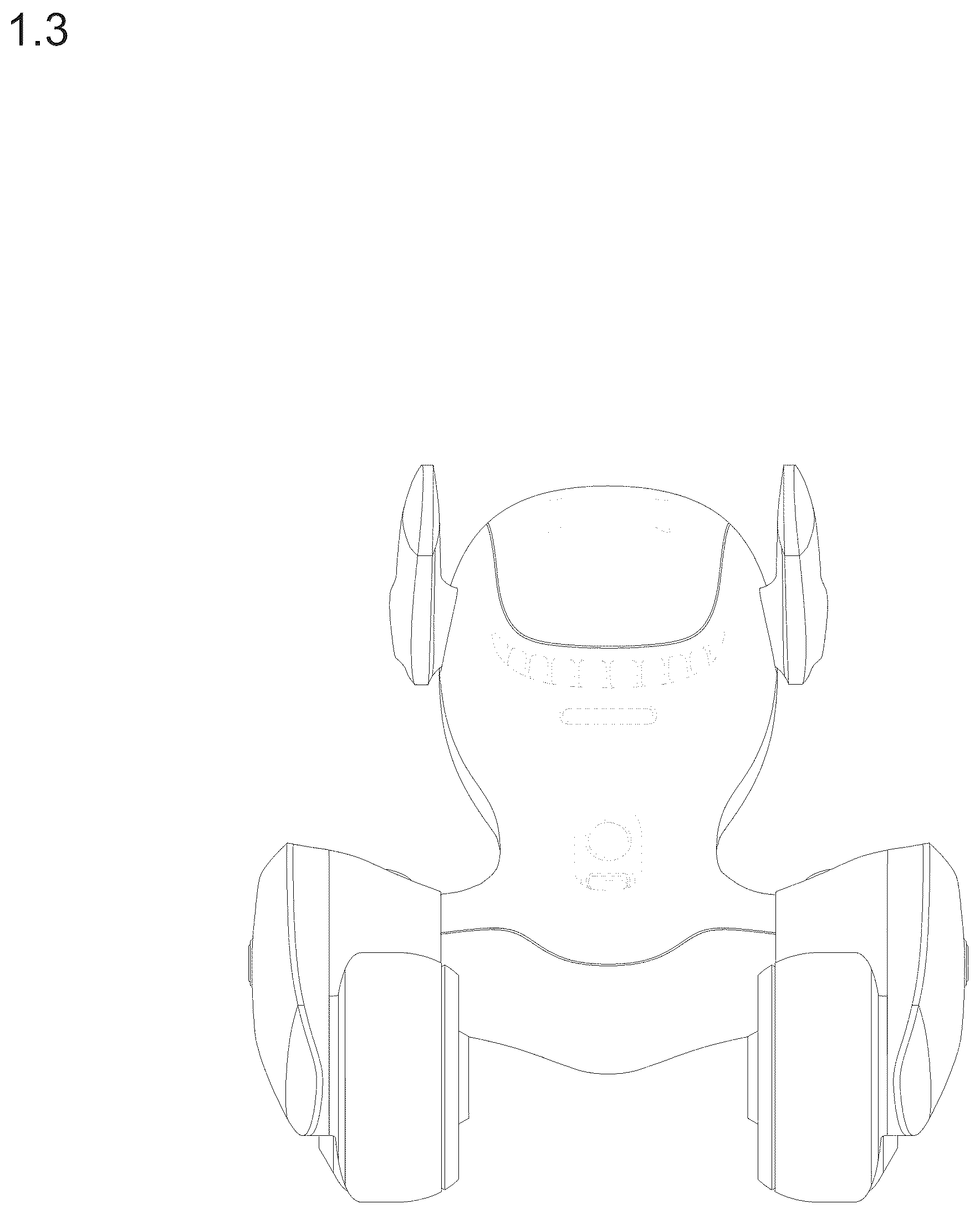 Patent USD1077083 Figure 3 – Robot toy
