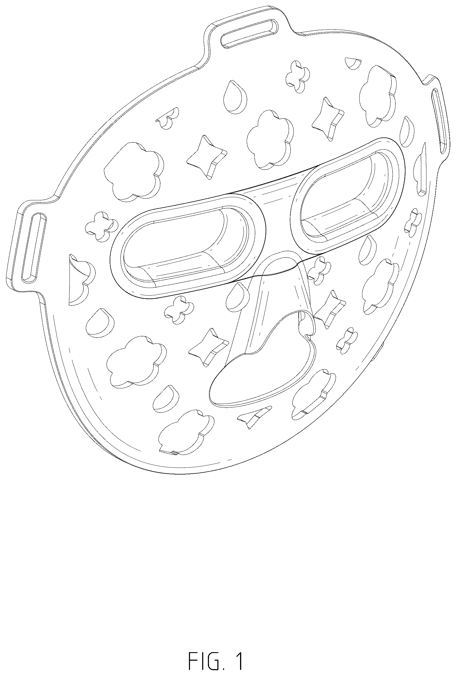 Patent USD1077090 Figure 1 – LED mask
