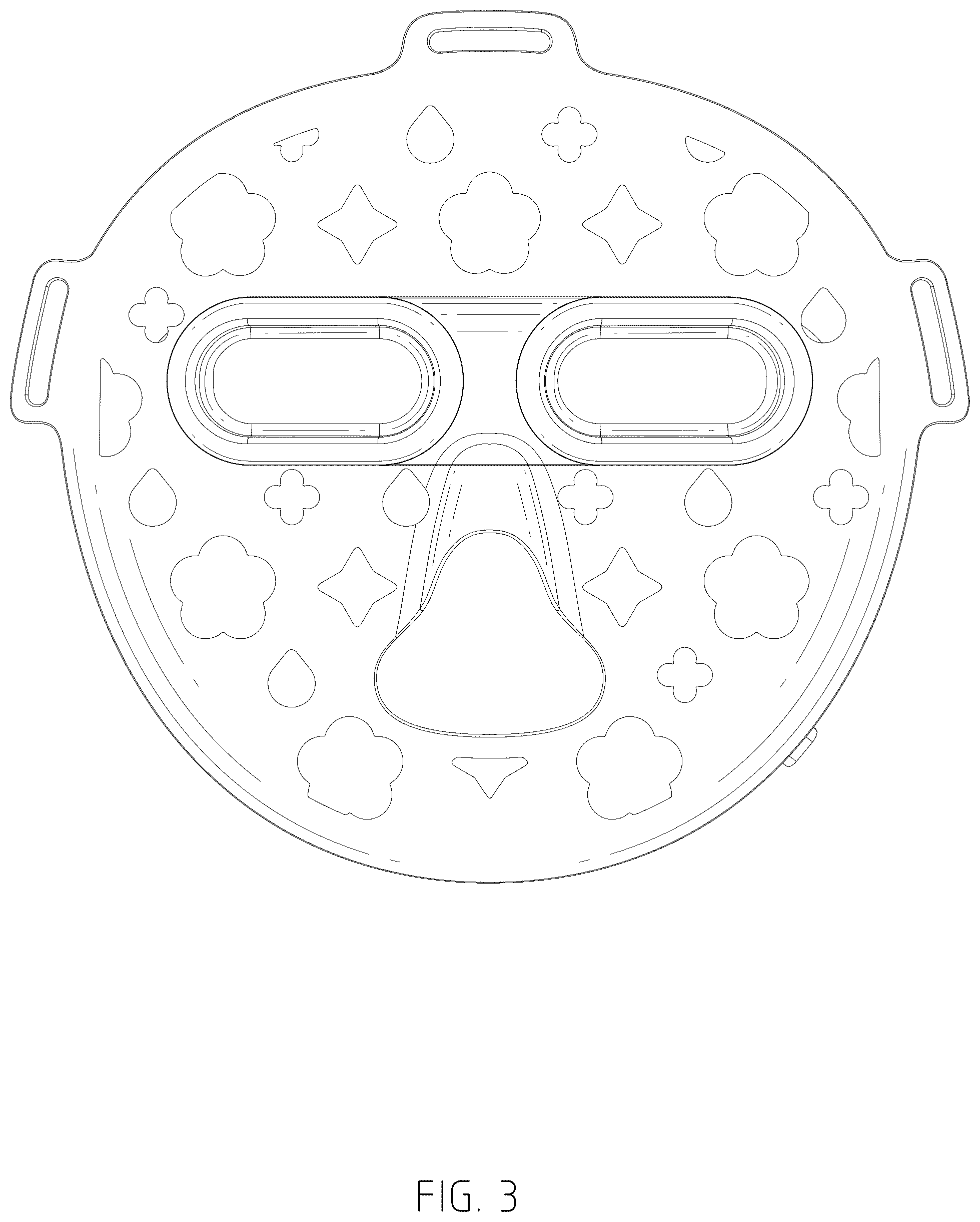 Patent USD1077090 Figure 3 – LED mask