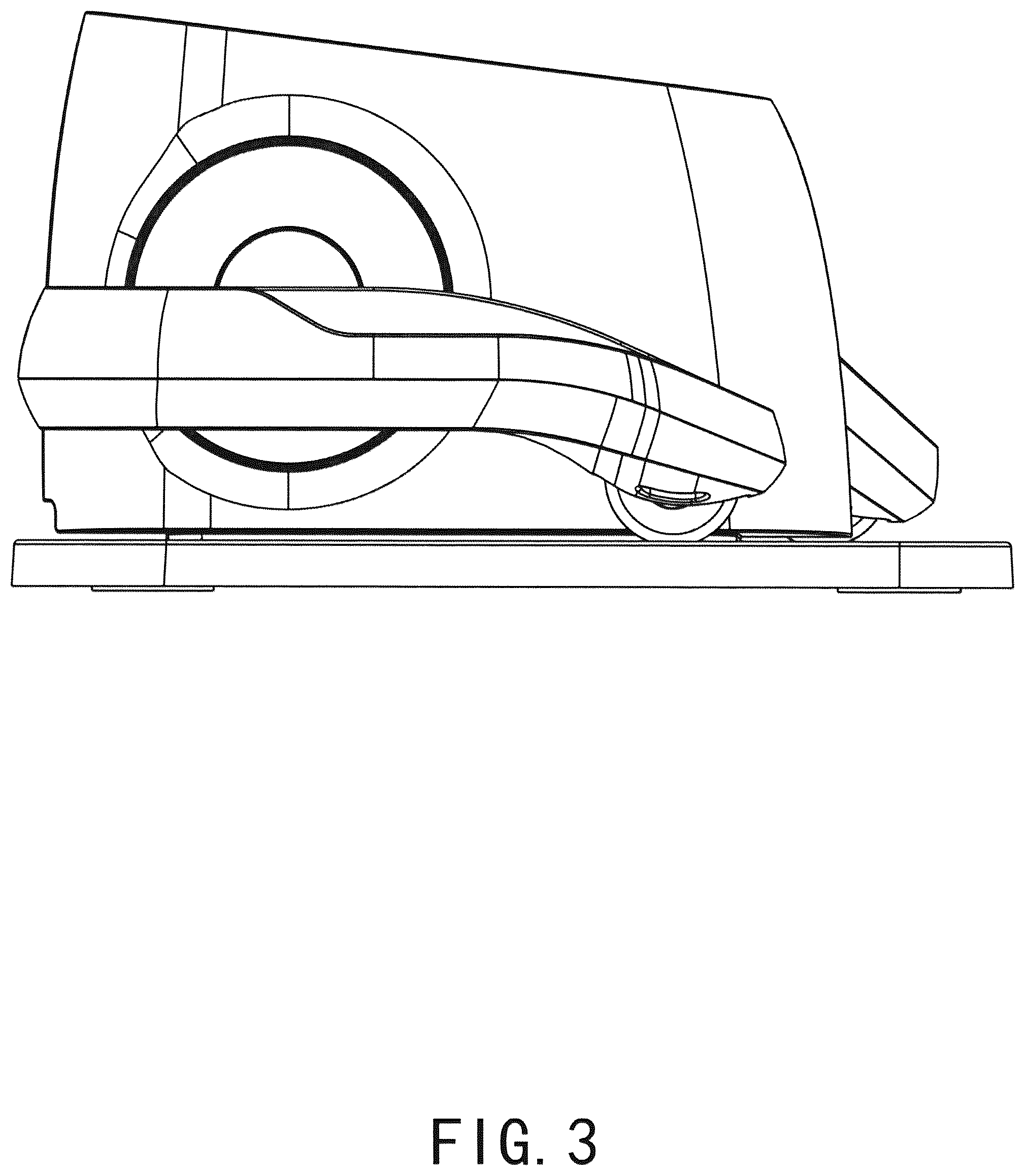 Patent USD1077091 Figure 3 – Electric elliptical trainer