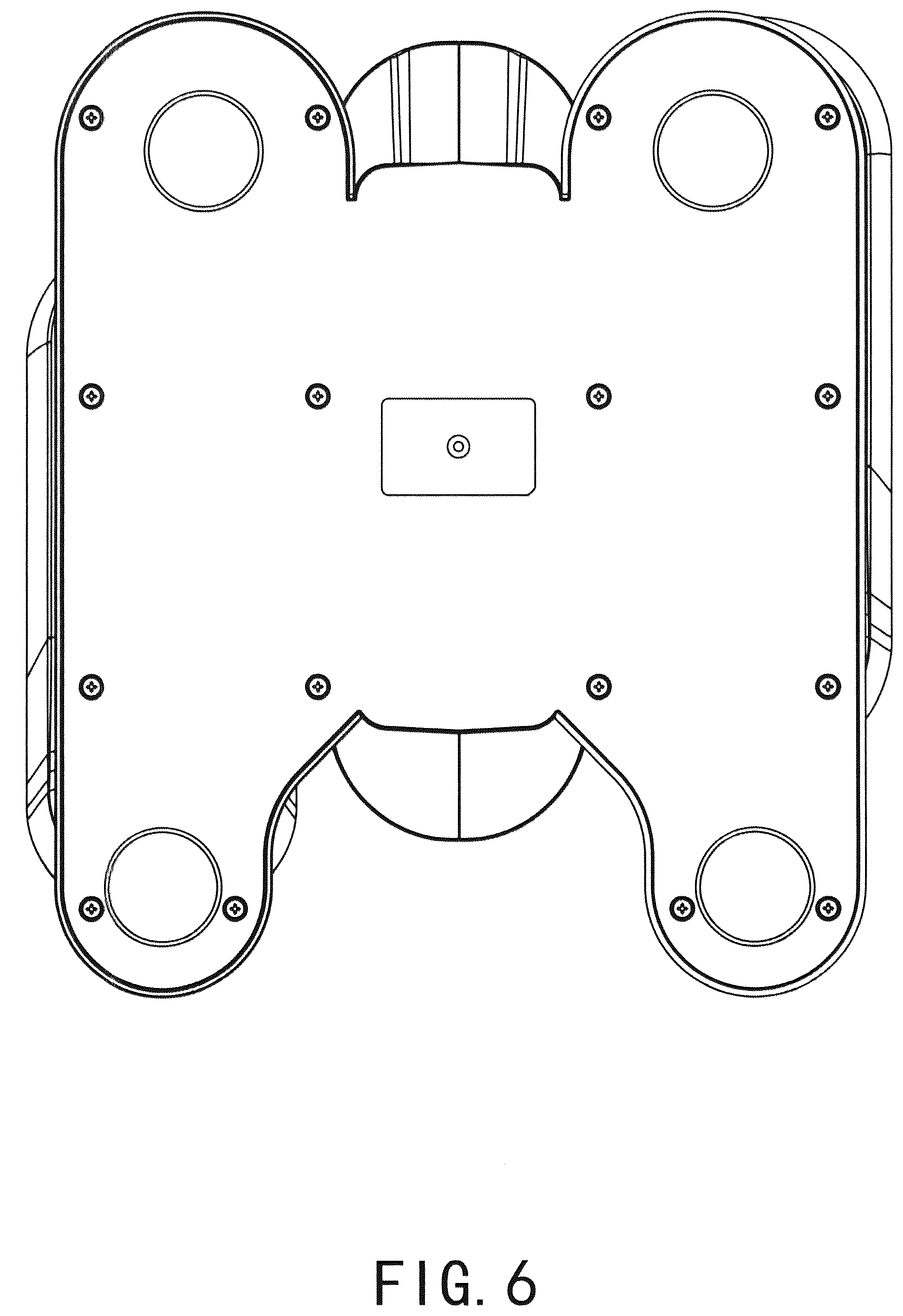 Patent USD1077091 Figure 6 – Electric elliptical trainer