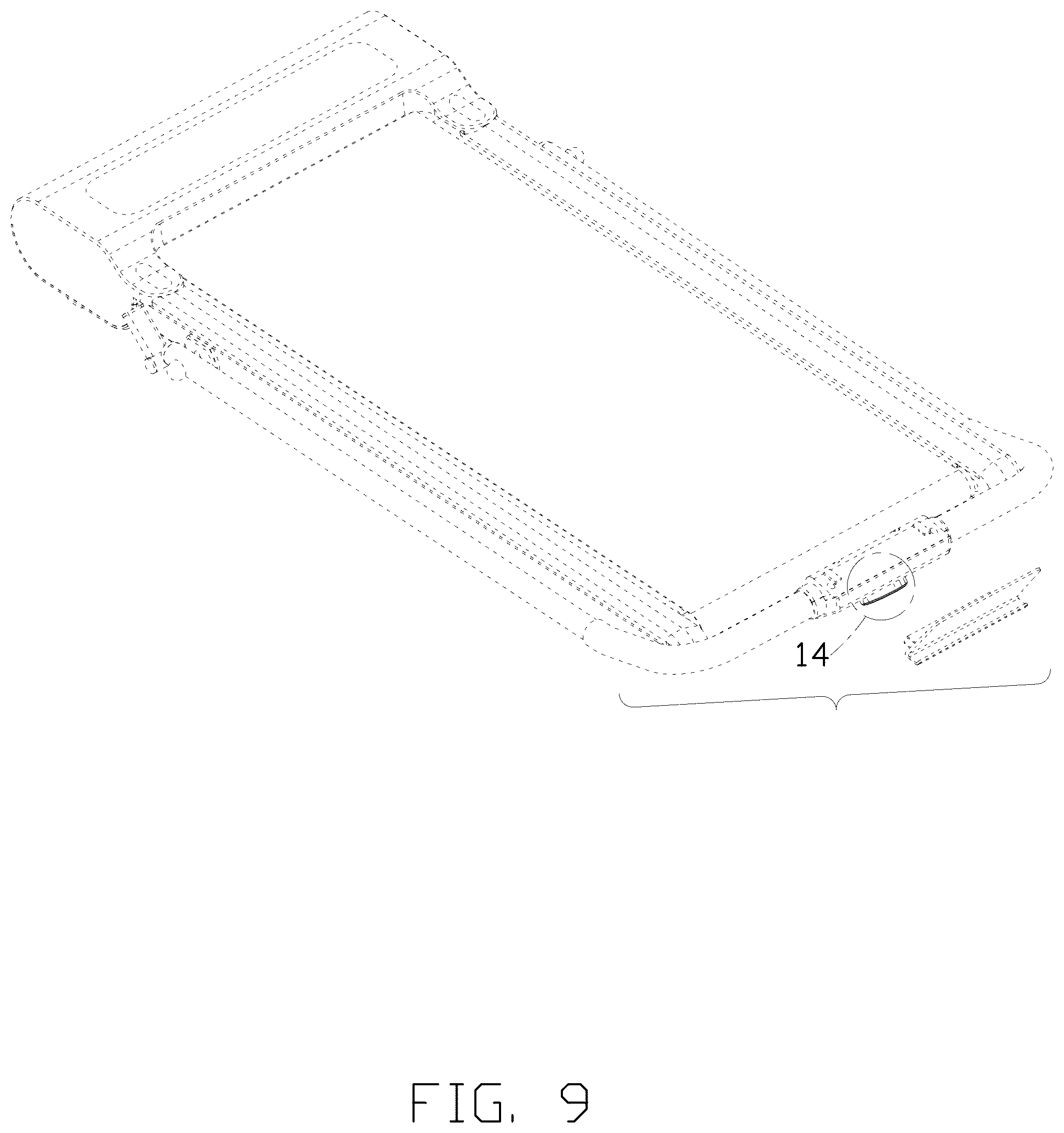 Patent USD1077092 Figure 9 – Treadmill