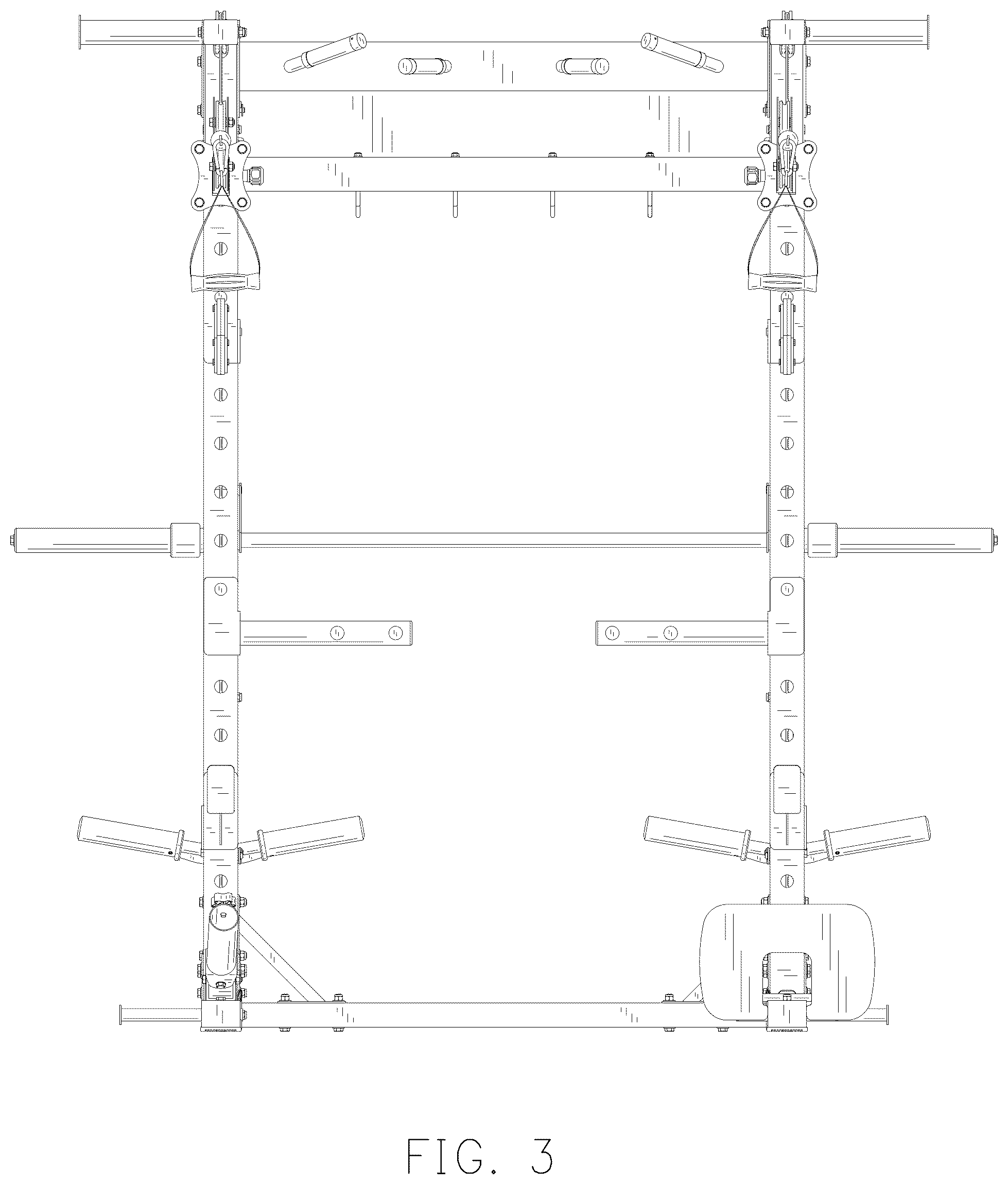Patent USD1077093 Figure 3 – Fitness equipment