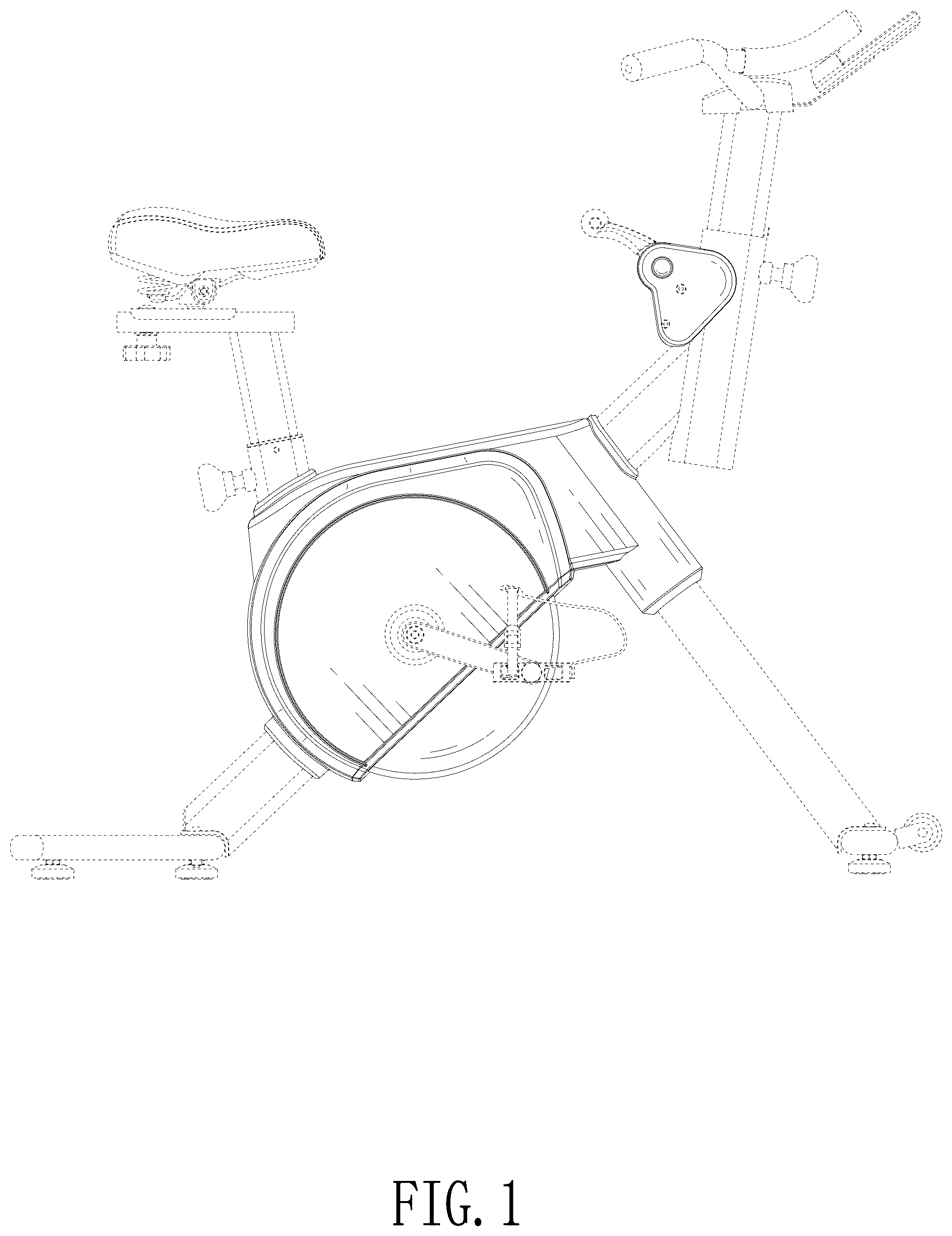 Patent USD1077095 — Cover for indoor cycling bike — Figure 1