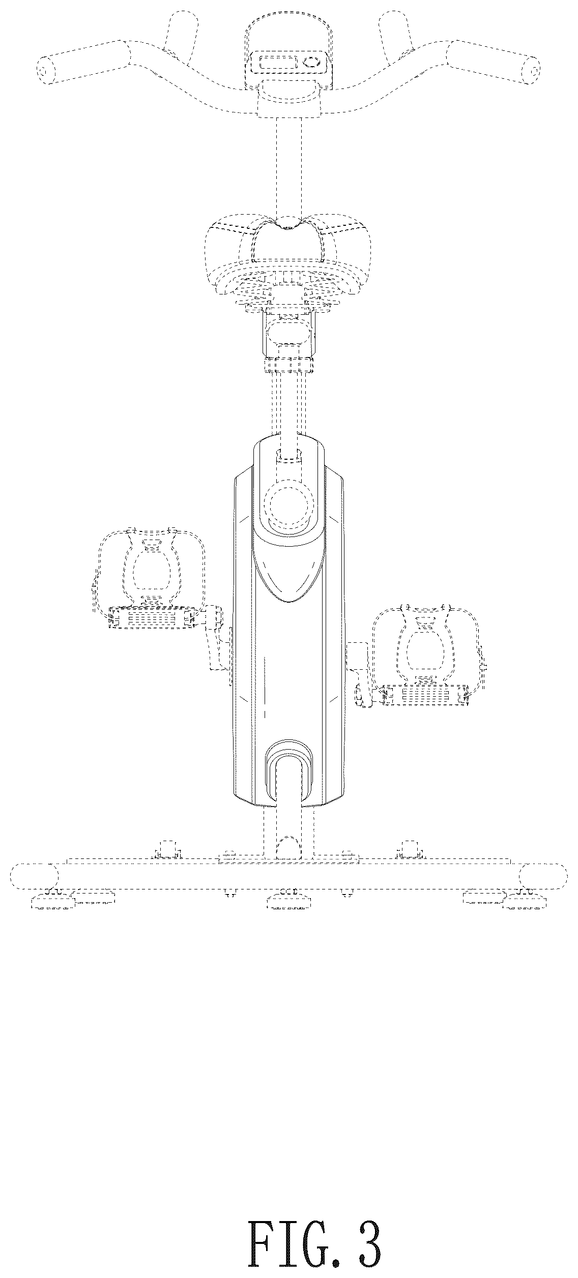 Patent USD1077095 Figure 3 – Cover for indoor cycling bike