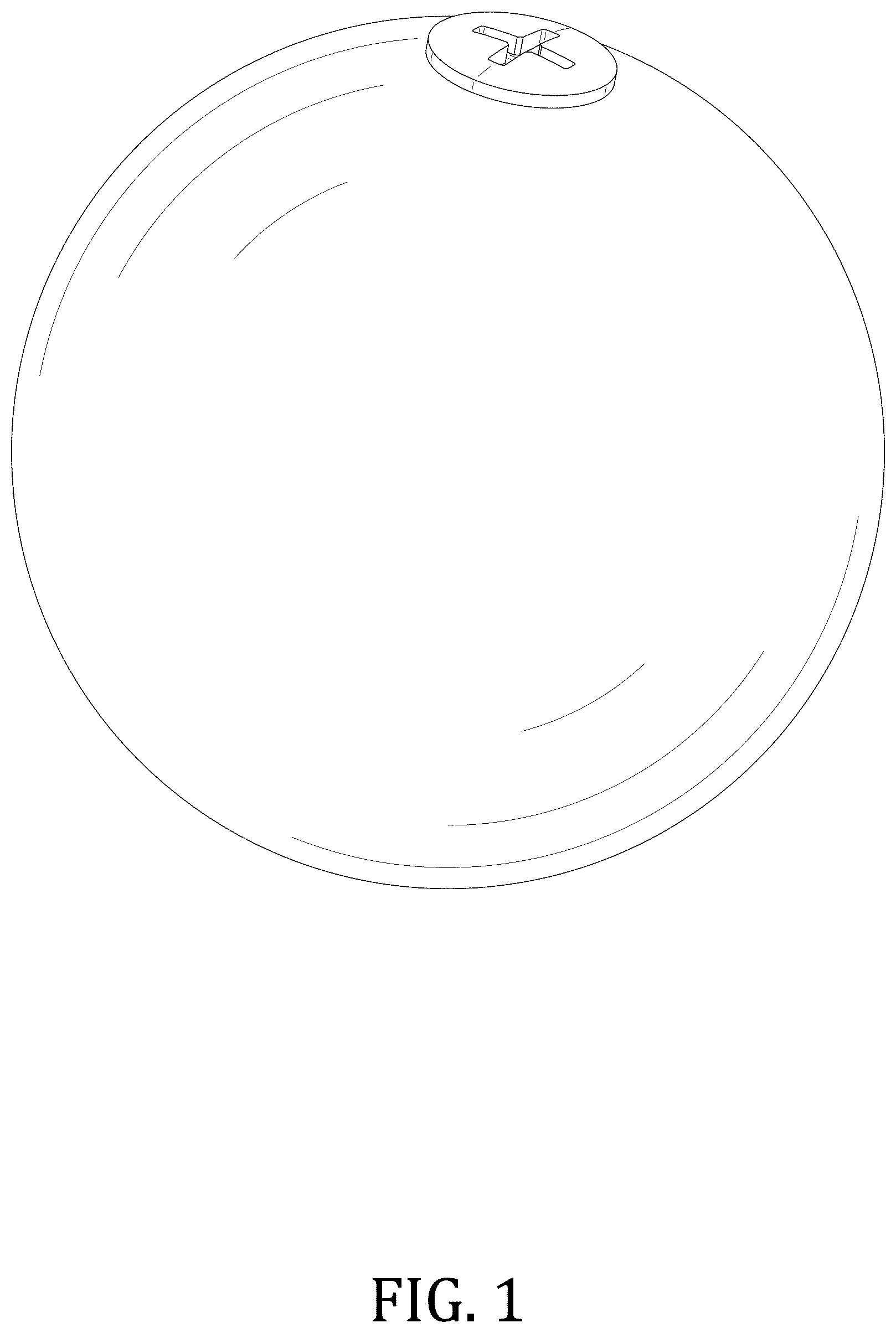Patent USD1077098 Figure 1 – Luminous hockey ball
