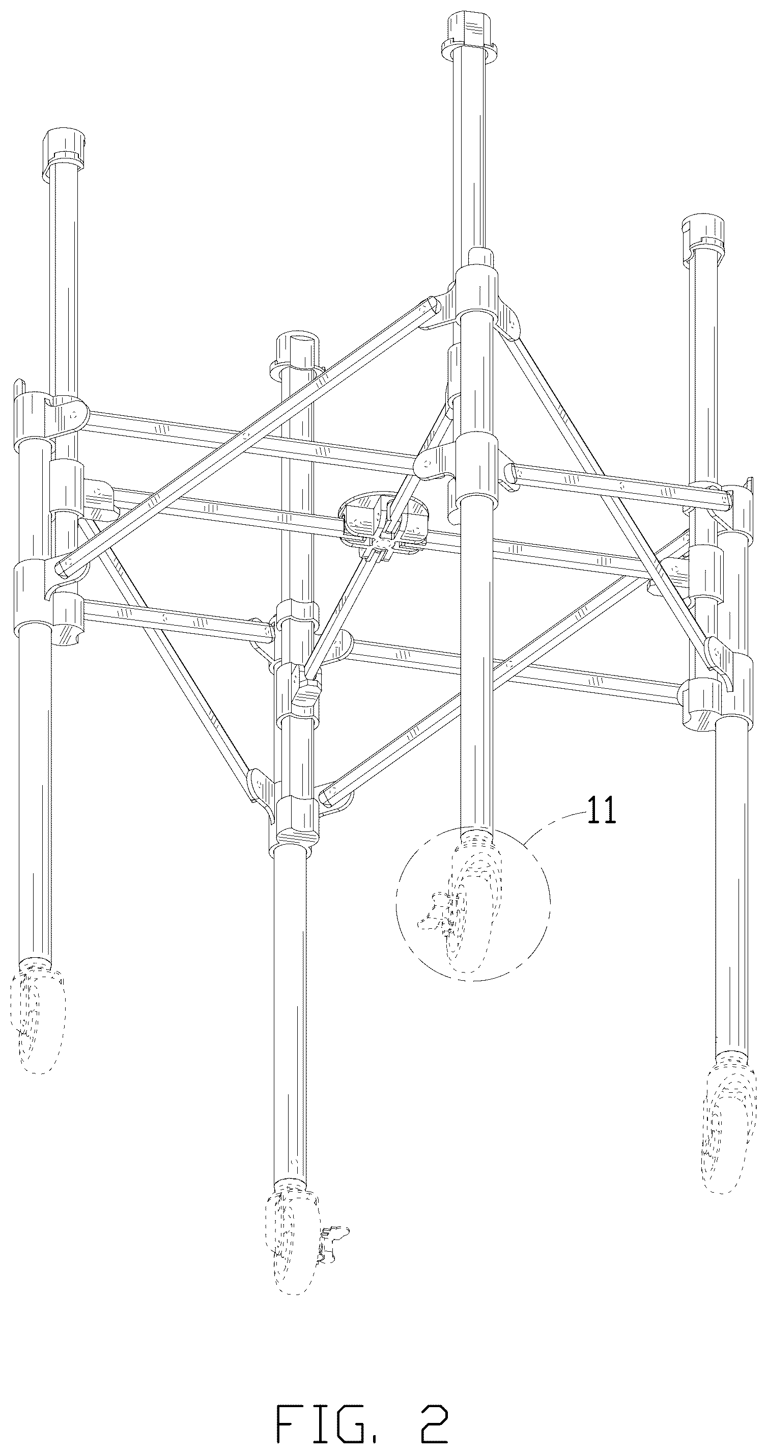 Patent USD1077099 Figure 2 – Tennis ball hopper