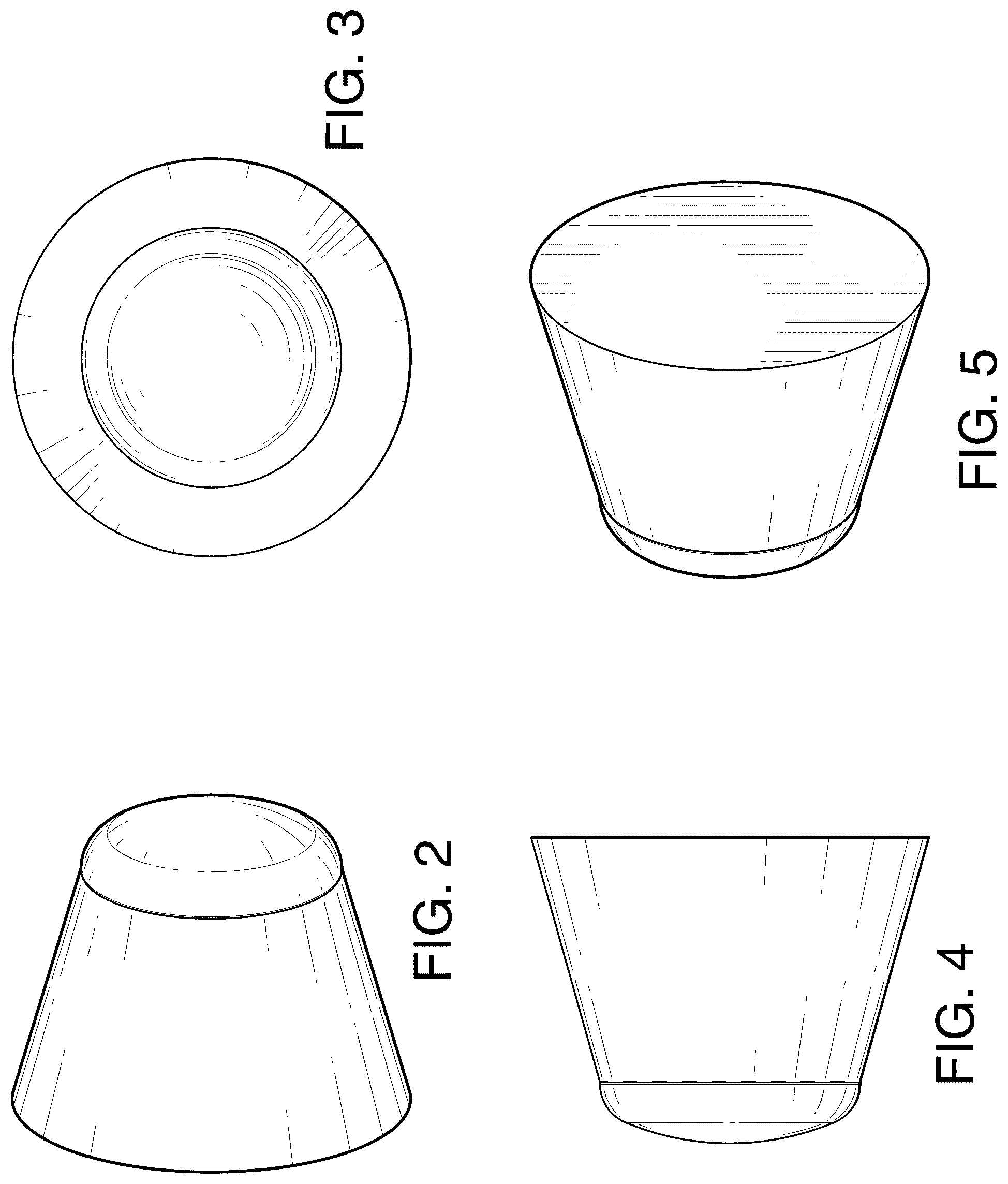 Patent USD1077100 Figure 2 – Pool cue tip