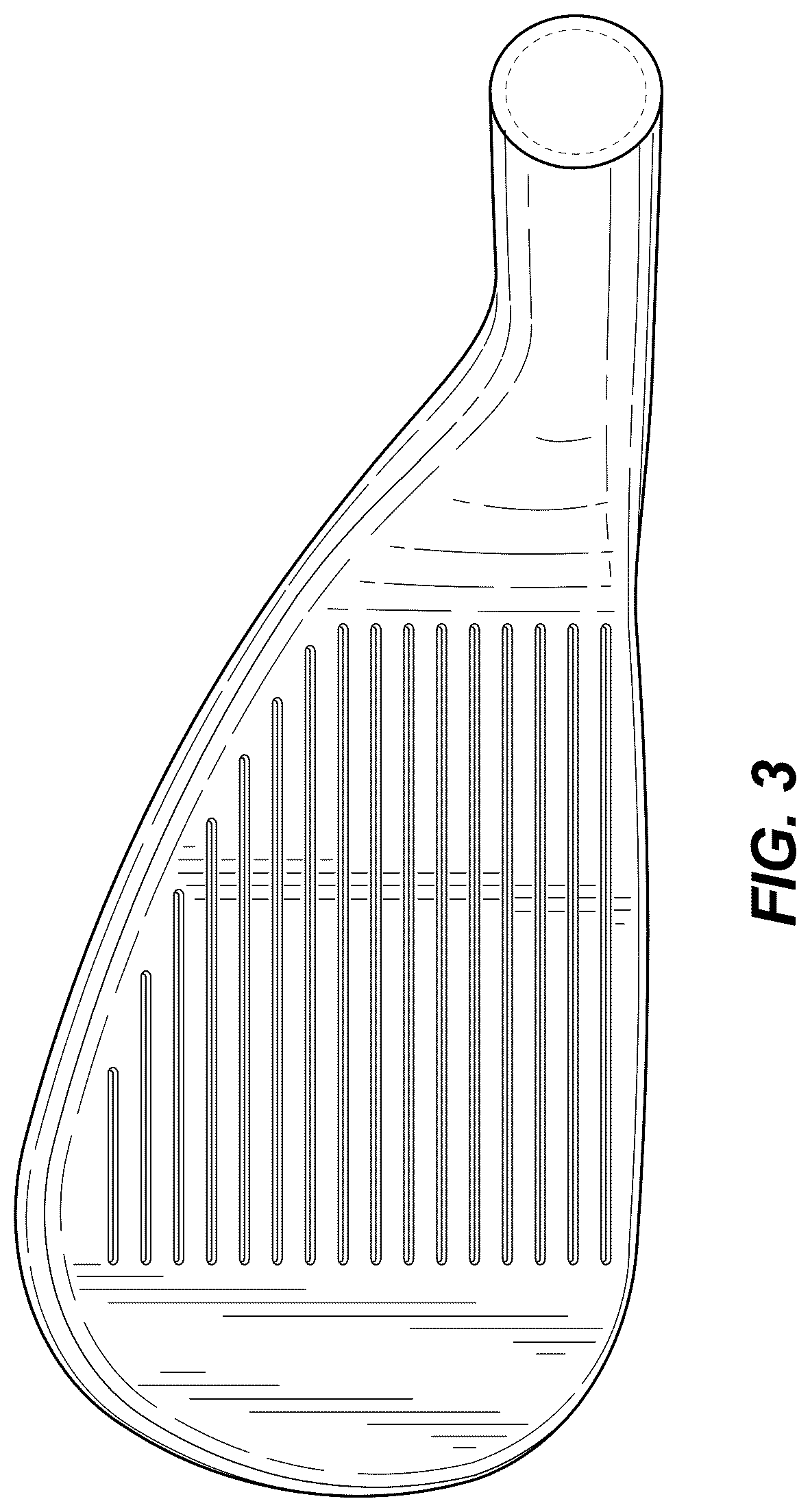 Patent USD1077102 Figure 3 – Golf club head