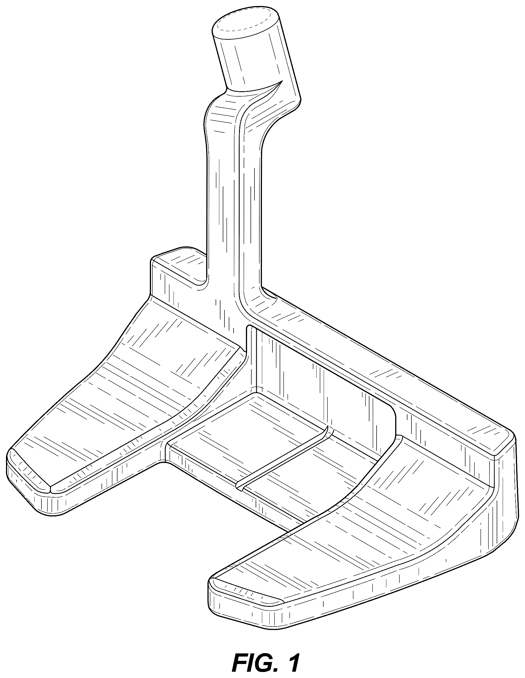 Patent USD1077105 Figure 1 – Golf club head