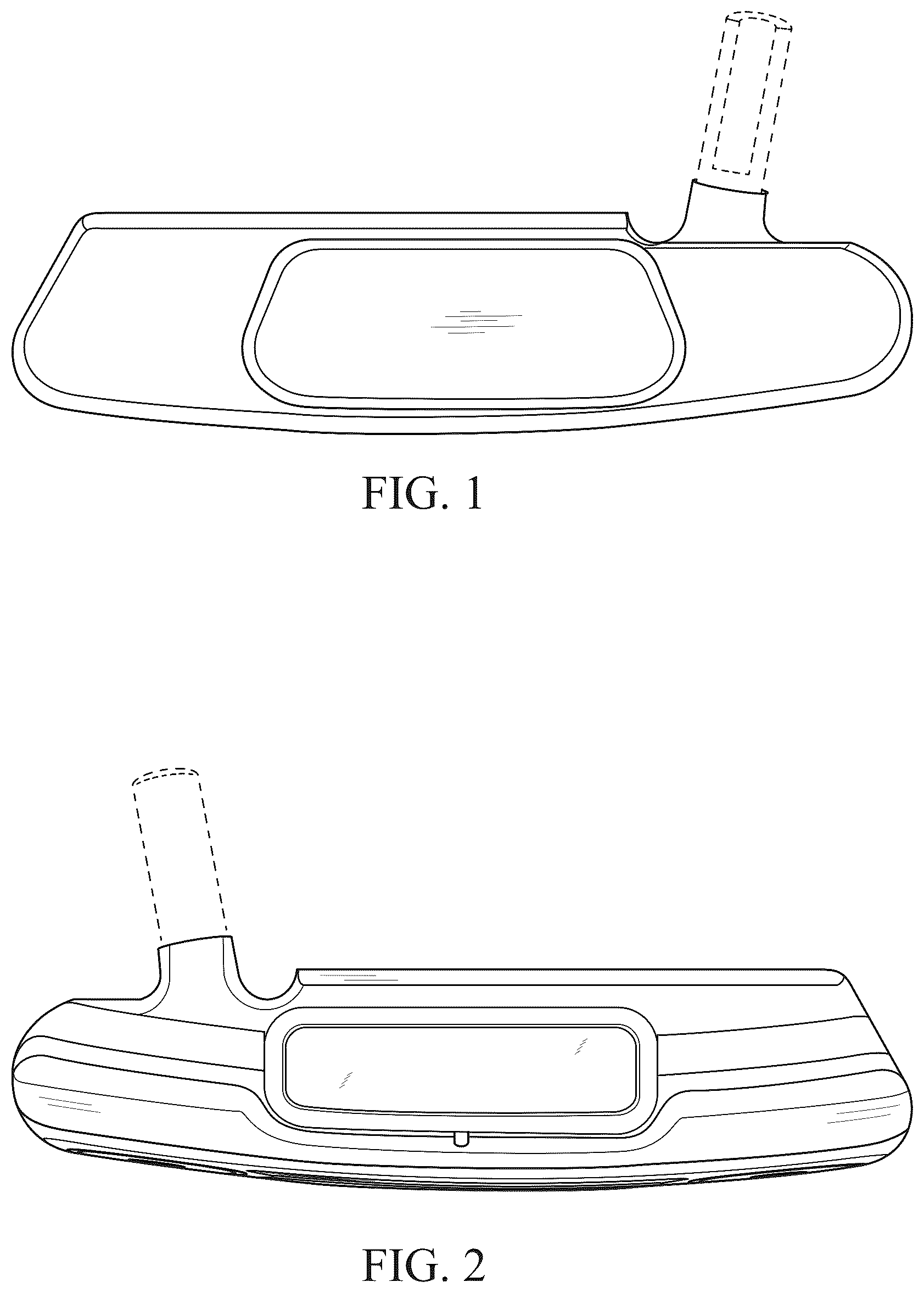 Patent USD1077106 Figure 1 – Putter head