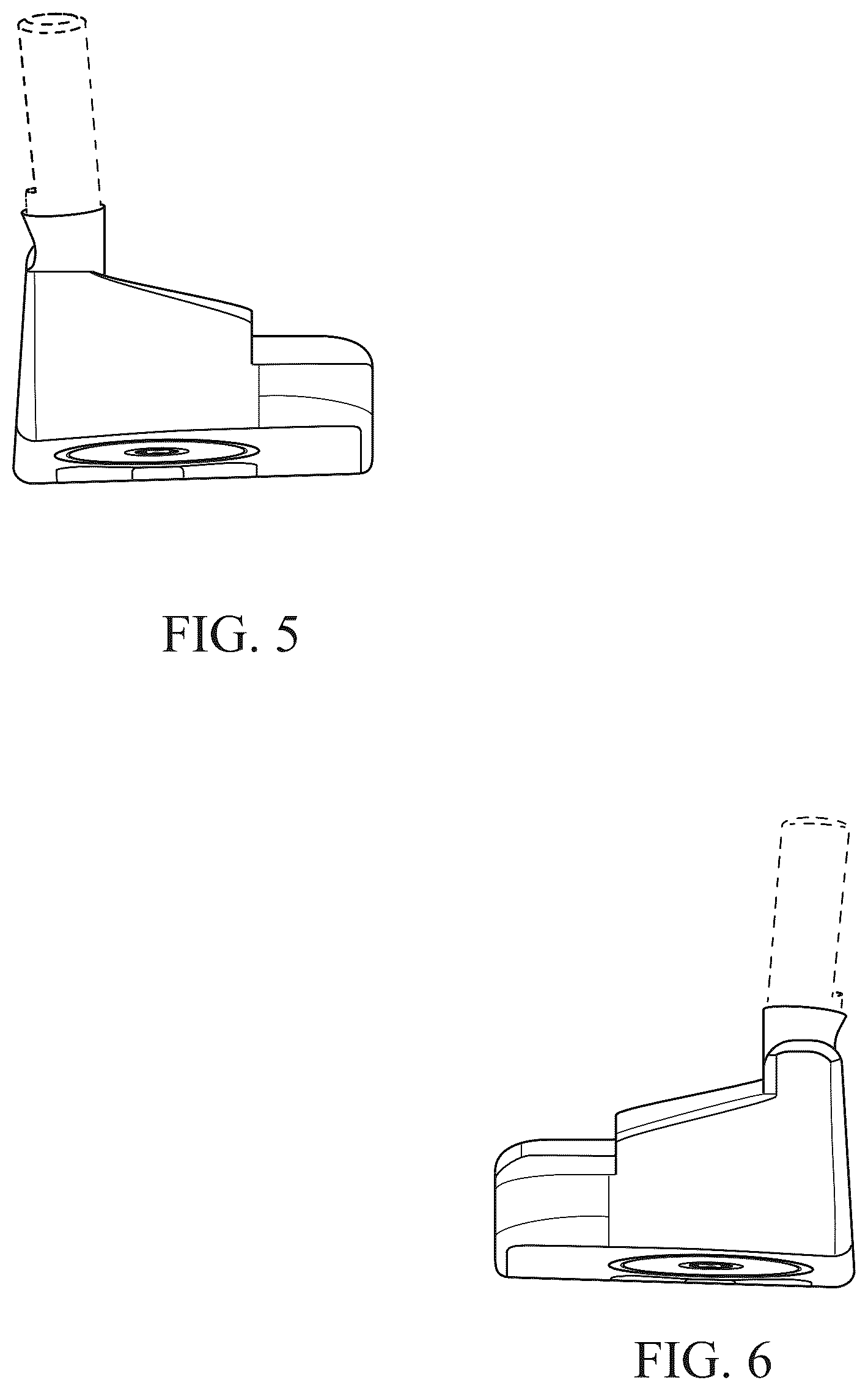 Patent USD1077106 Figure 3 – Putter head