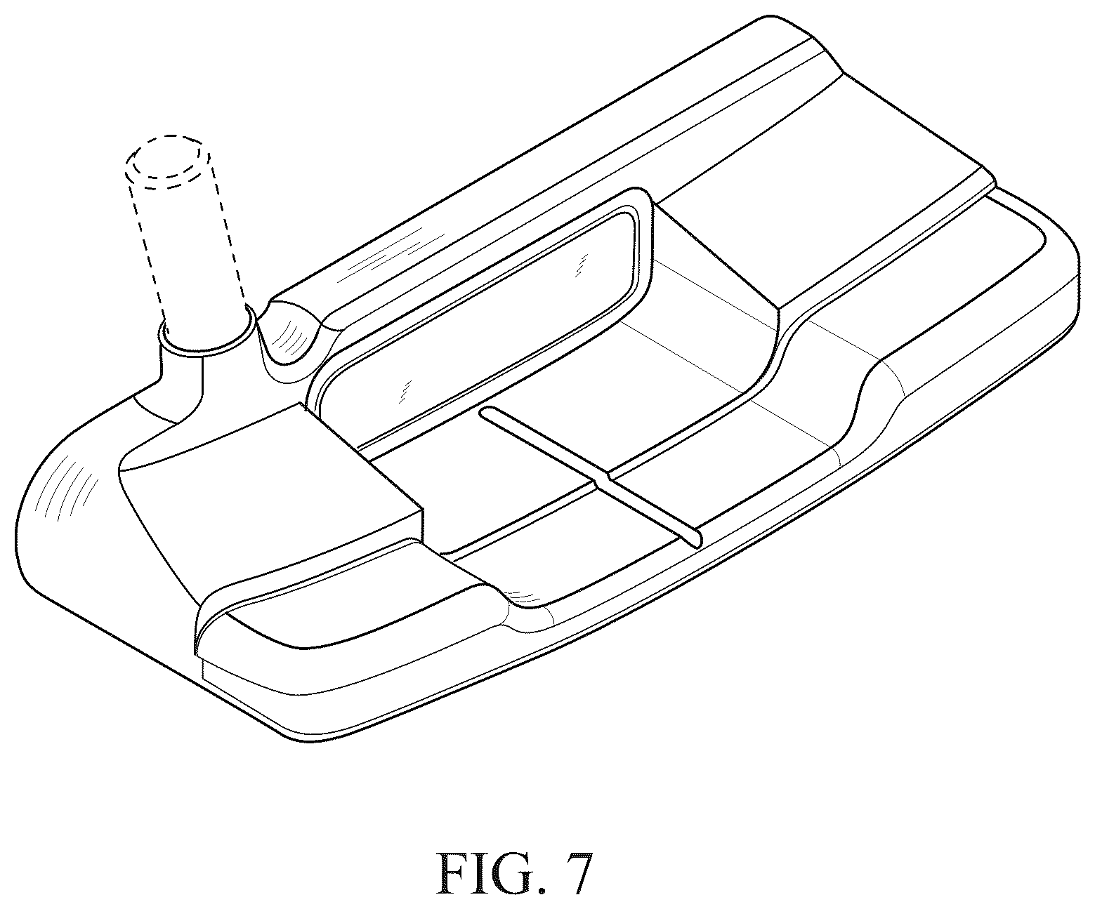 Patent USD1077106 Figure 4 – Putter head