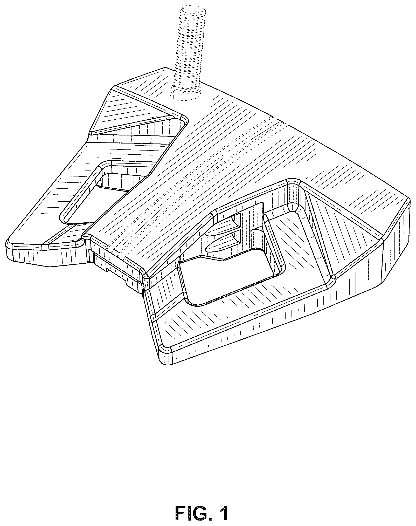 Patent USD1077107 Figure 1 – Putter golf club head
