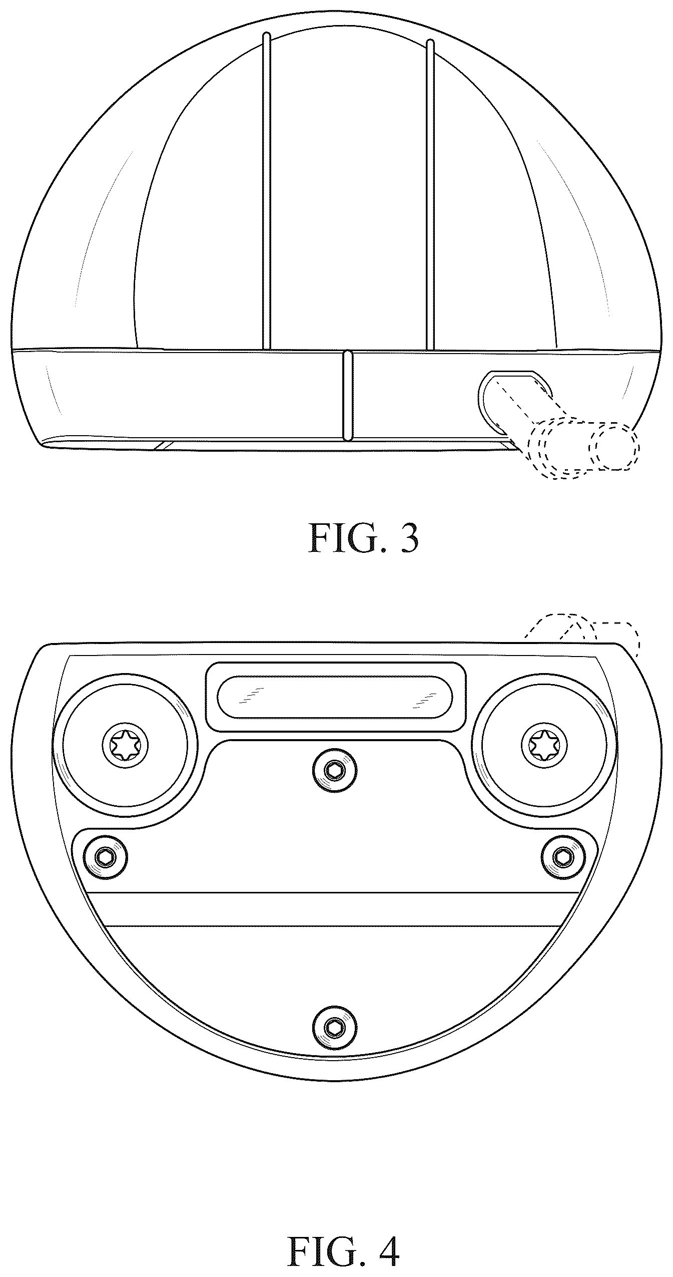 Patent USD1077108 Figure 2 – Putter head