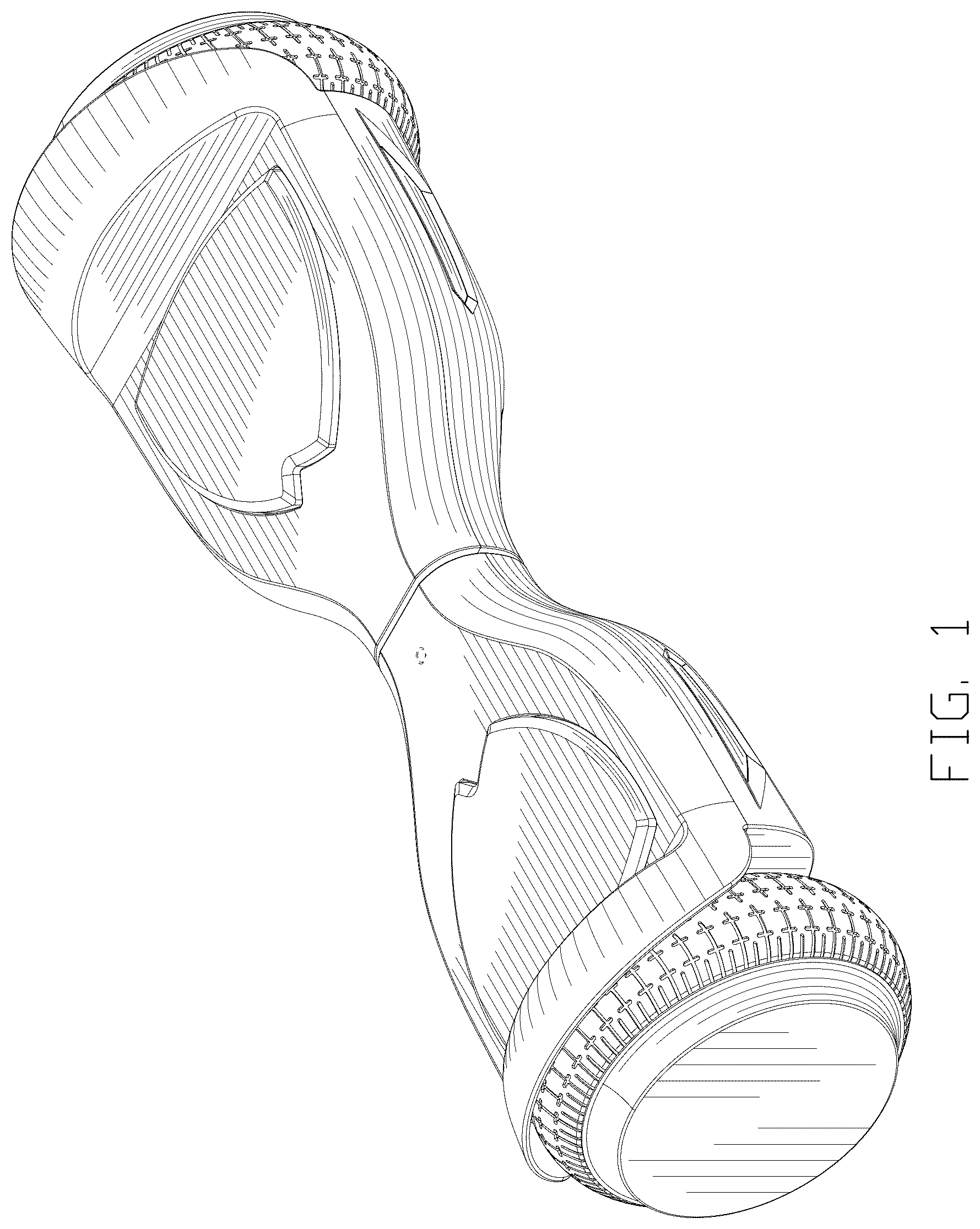 Patent USD1077109 — Balancing scooter — Figure 1