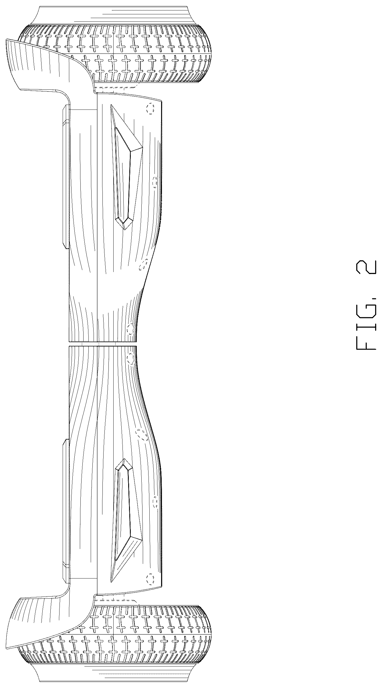 Patent USD1077109 Figure 2 – Balancing scooter