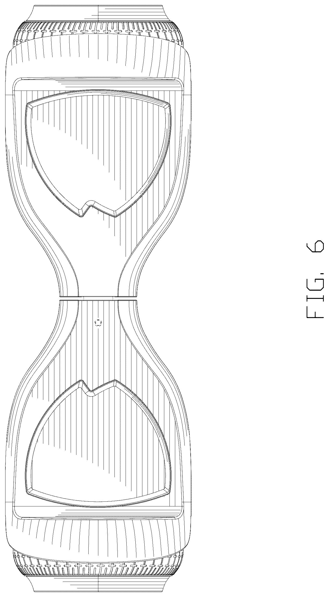 Patent USD1077109 Figure 6 – Balancing scooter