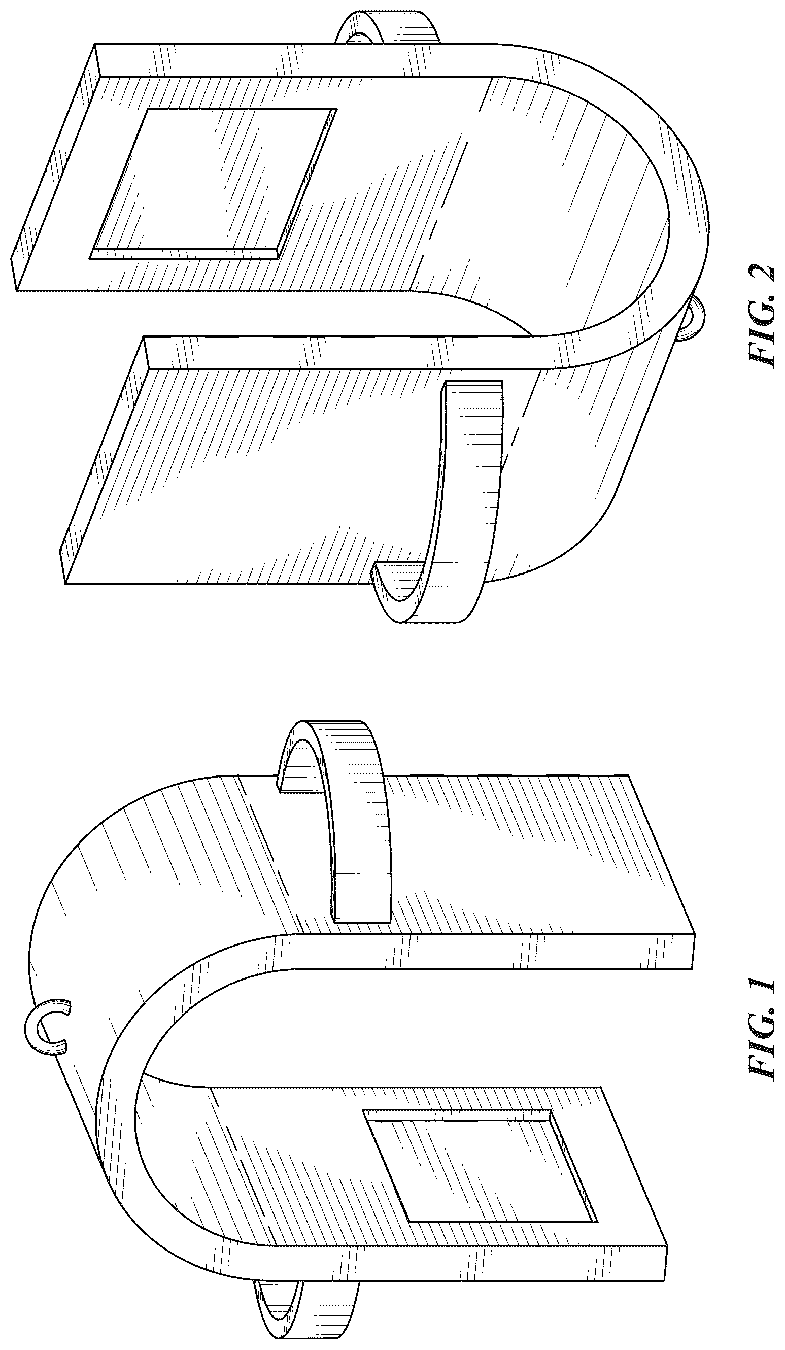 Patent USD1077113 Figure 1 – Golf club cleaning device