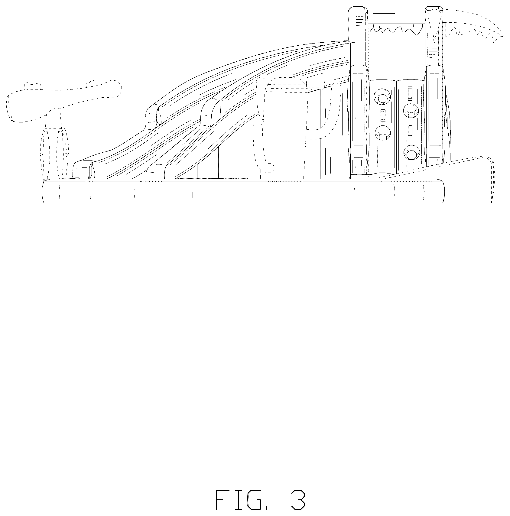 Patent USD1077116 Figure 3 – Bouncy castle
