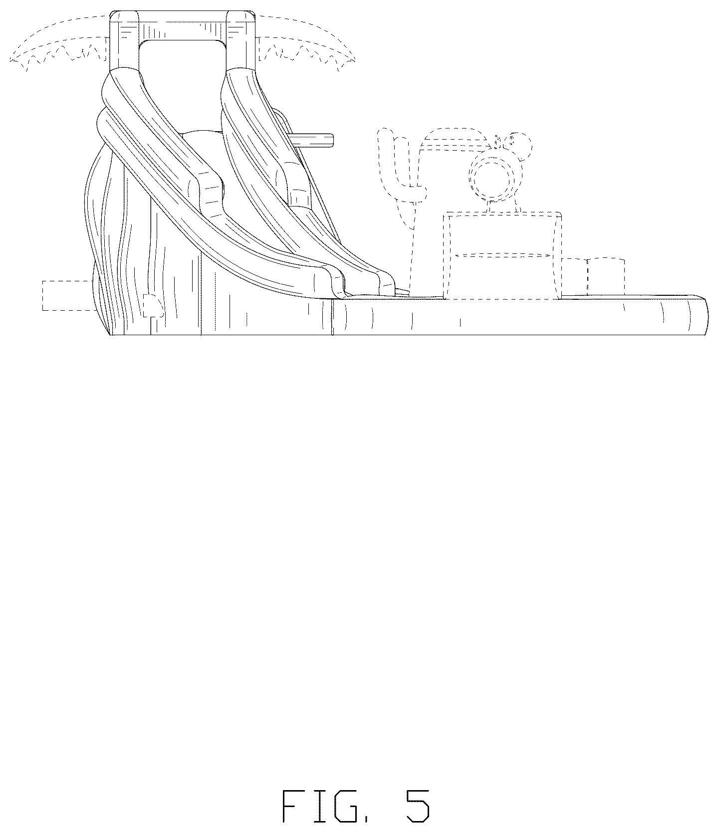 Patent USD1077116 Figure 5 – Bouncy castle