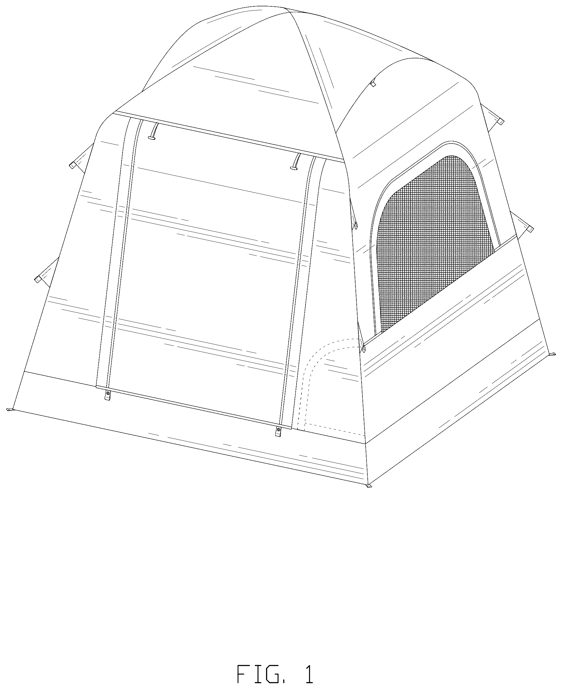 Patent USD1077117 Figure 1 – Tent