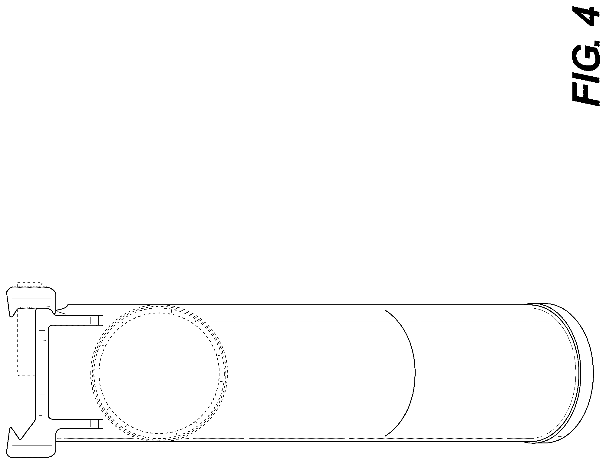 Patent USD1077121 Figure 4 – Angled support grip for a firearm