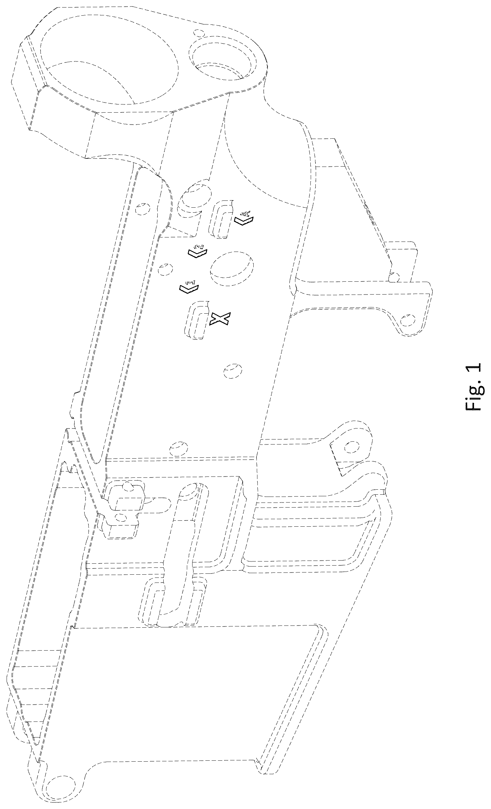 Patent USD1077122 Figure 1 – Firearm lower receiver