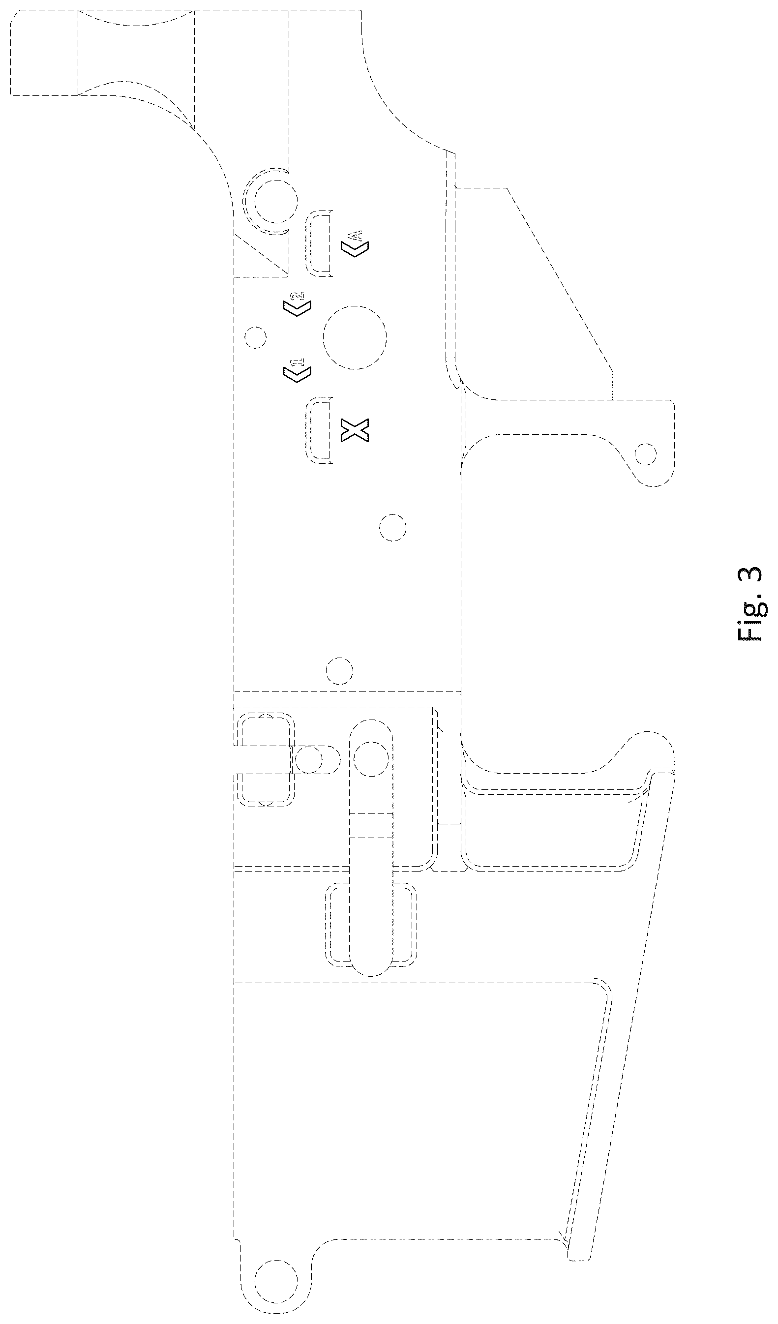 Patent USD1077122 Figure 3 – Firearm lower receiver