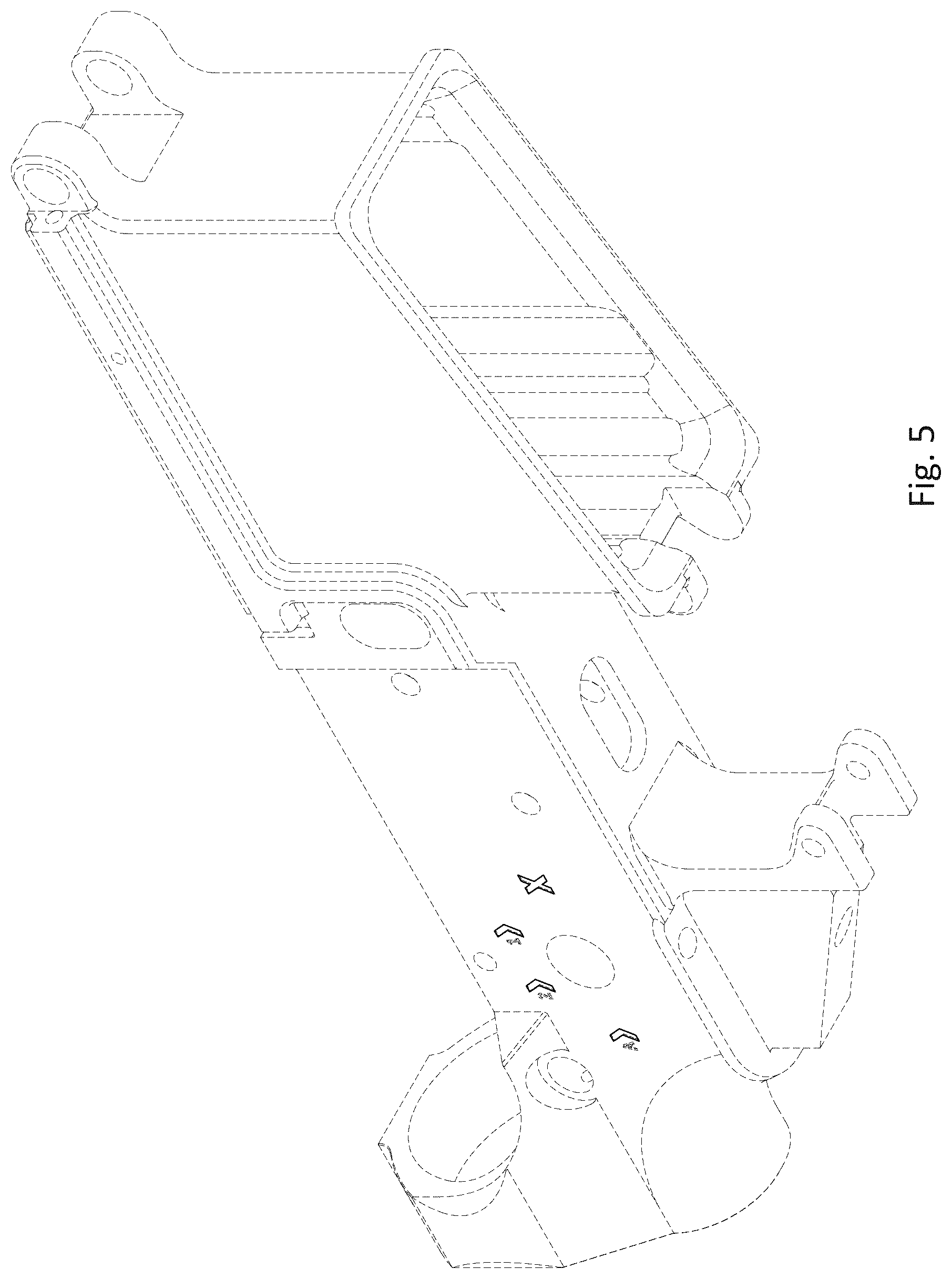 Patent USD1077122 Figure 5 – Firearm lower receiver