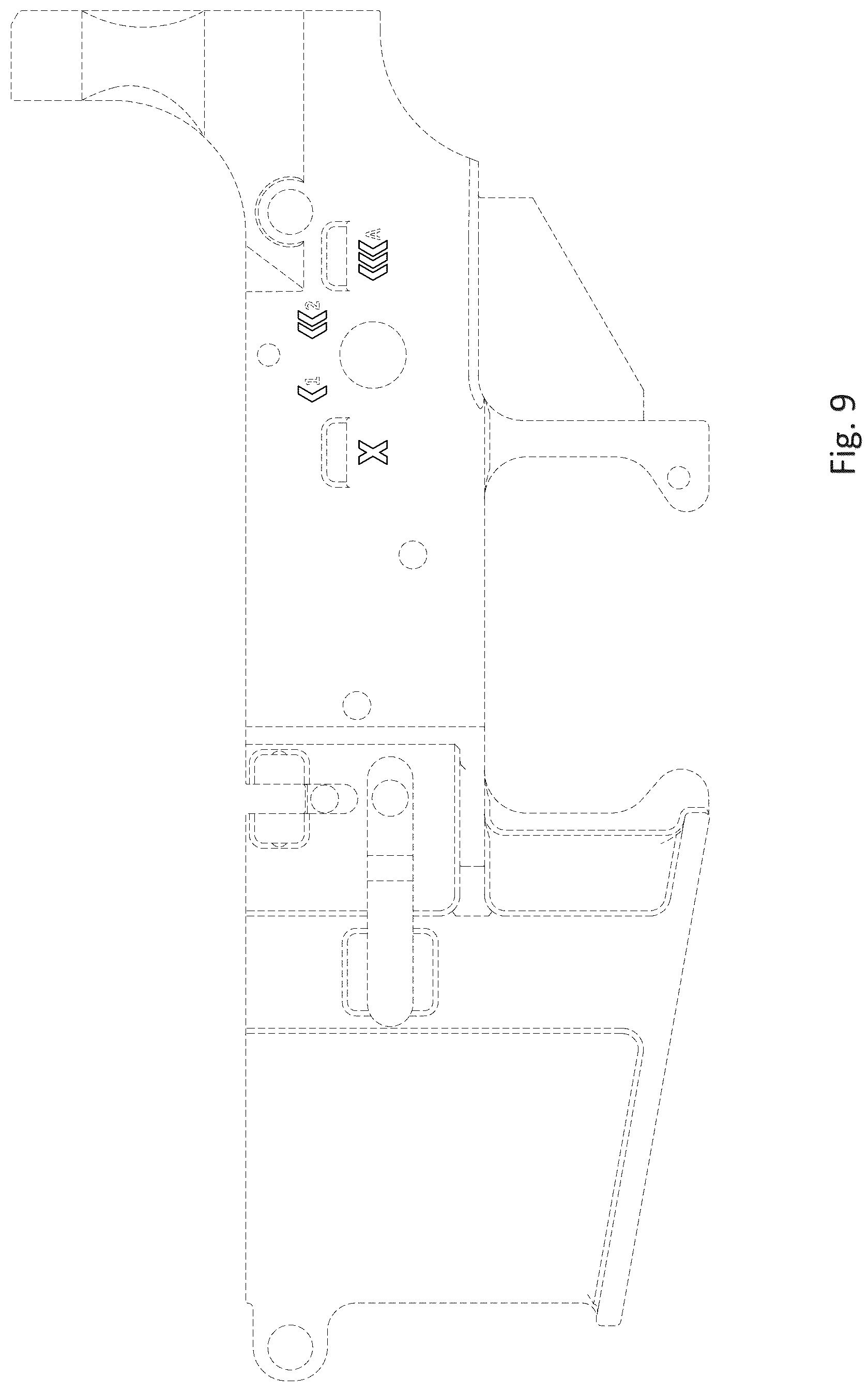 Patent USD1077122 Figure 9 – Firearm lower receiver