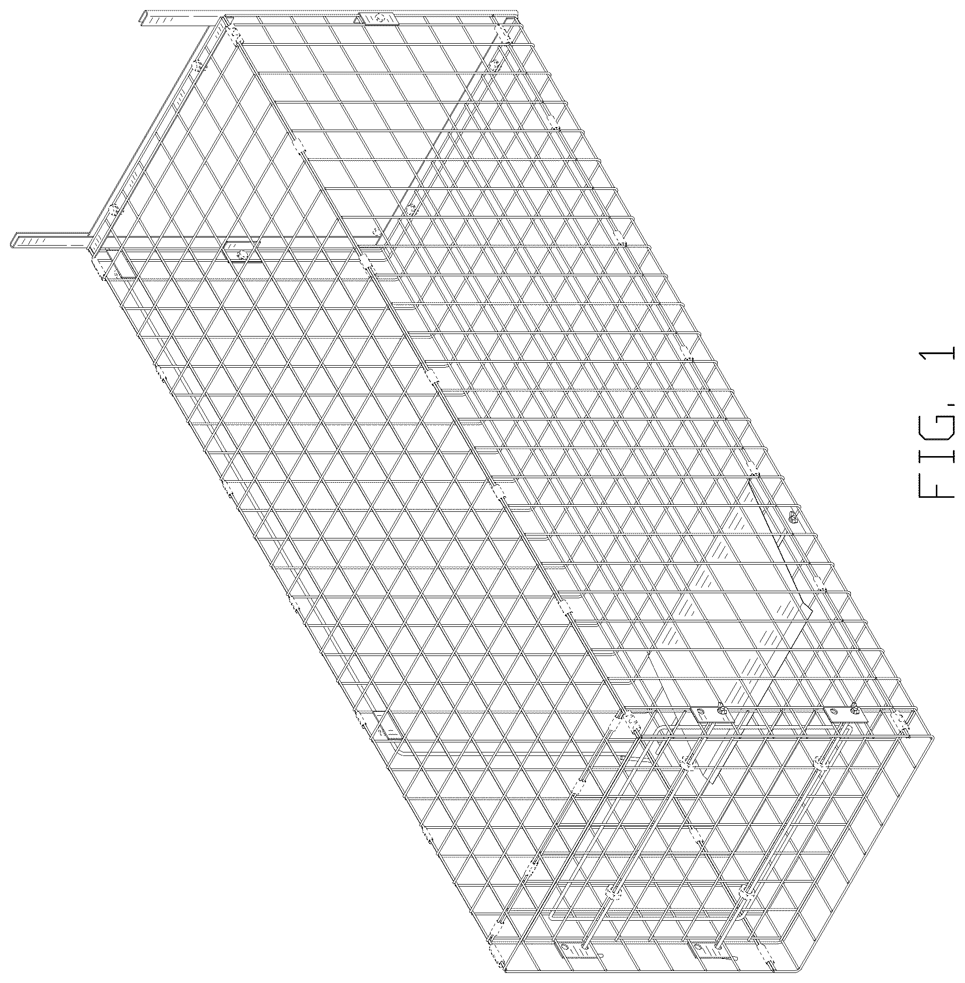 Patent USD1077126 — Animal trapping cage — Figure 1