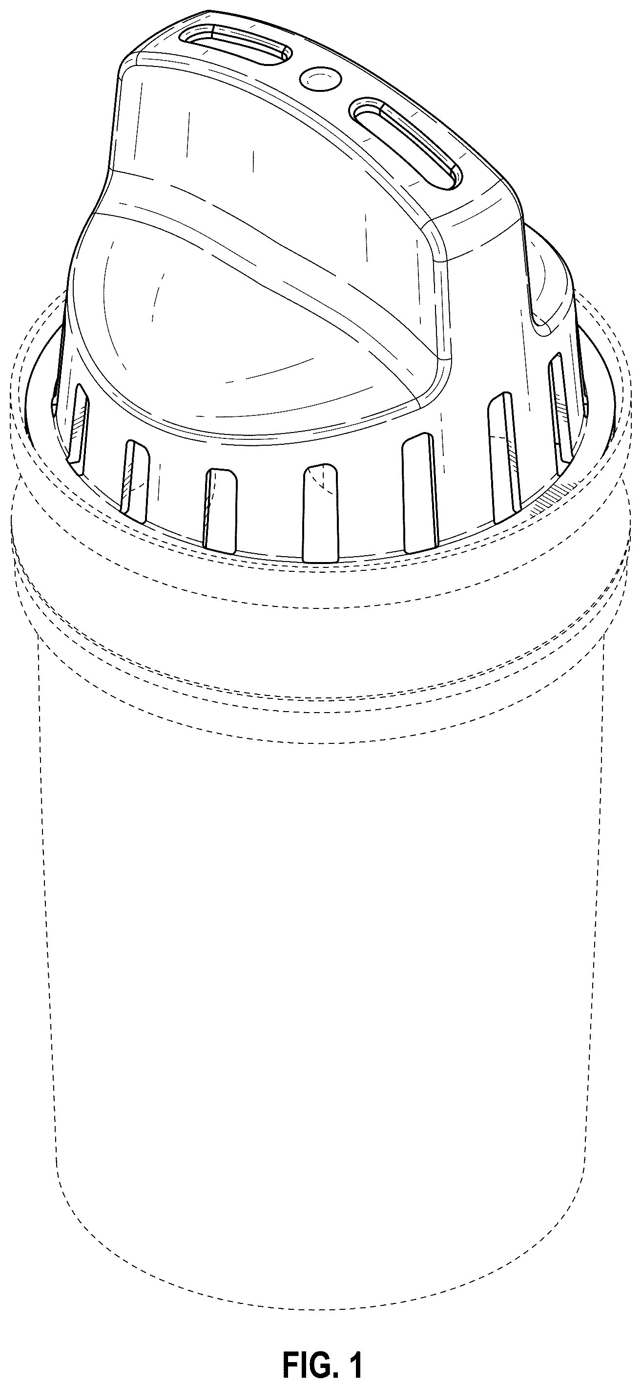 Patent USD1077132 Figure 1 – Filter cartridge